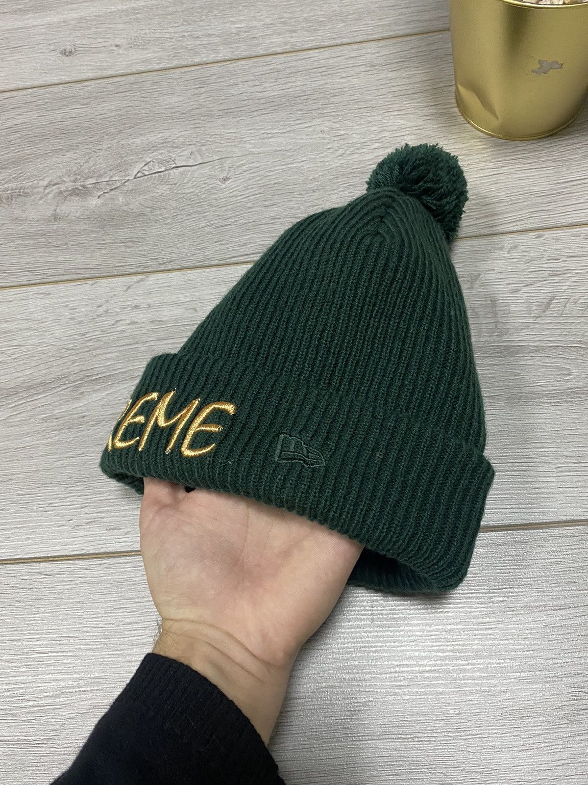 Supreme Supreme Box Logo + spell out double side New Era Beanie Hat Size ONE SIZE - 5 Thumbnail