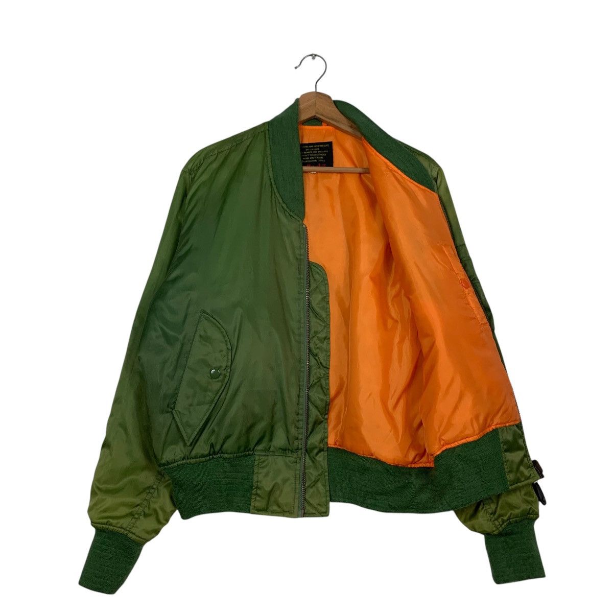 Vintage BE-J Work and Casual Trashed Bomber Jacket #2480-C111 Size US M / EU 48-50 / 2 - 10 Thumbnail