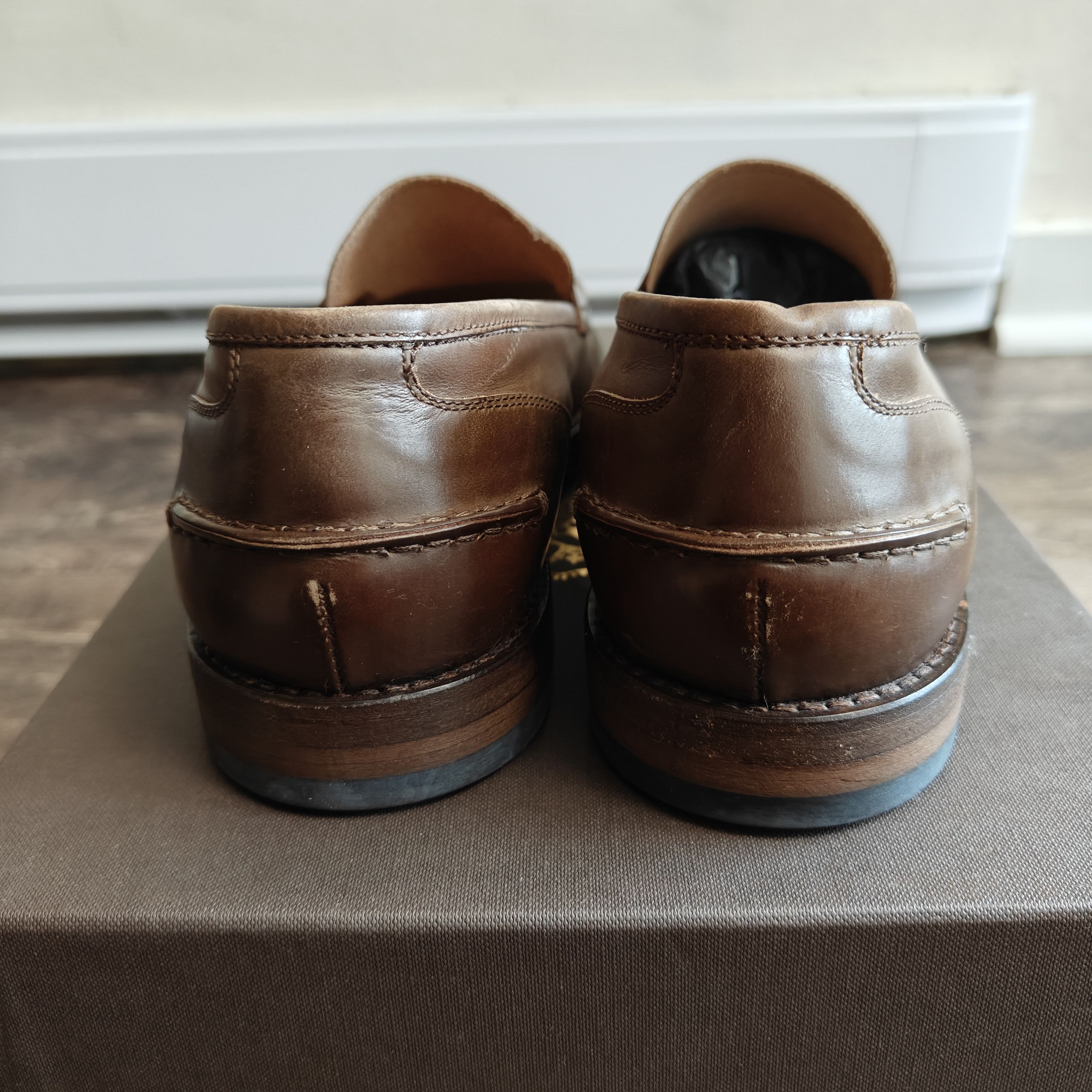 Alberto Fasciani NEW Calfskin leather penny loafers $635 Size US 9 / EU 42 - 3 Thumbnail