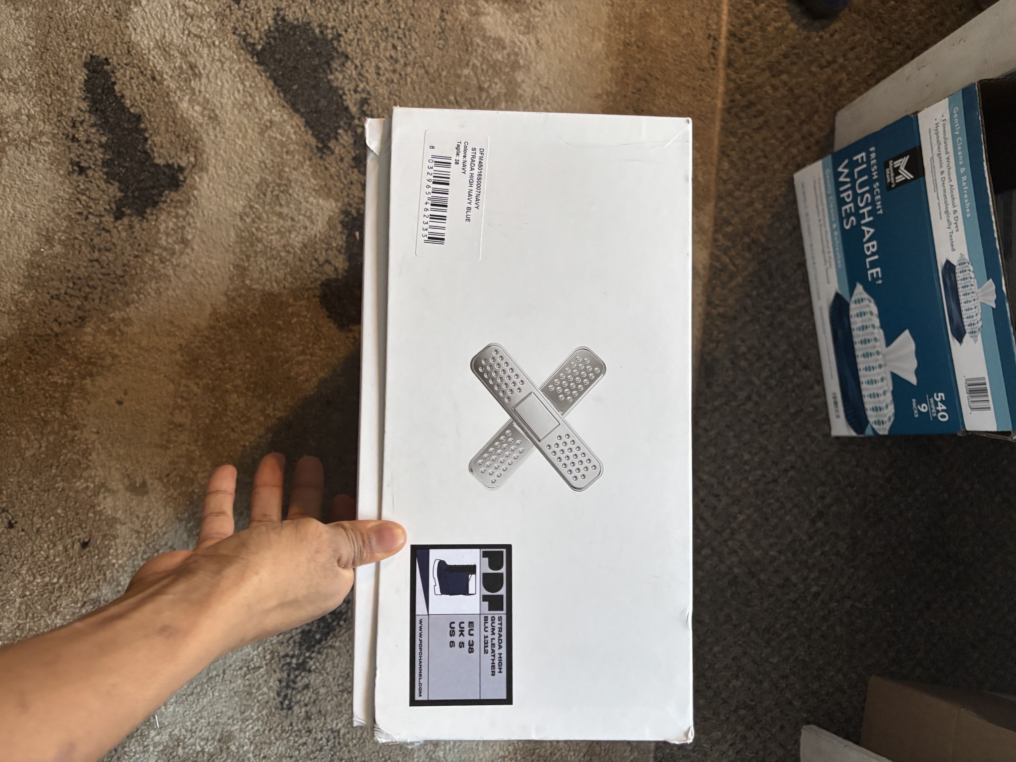 PDF PDF chanel strada high gum leather Blu 1312 Size US 6 / EU 39 - 12 Thumbnail