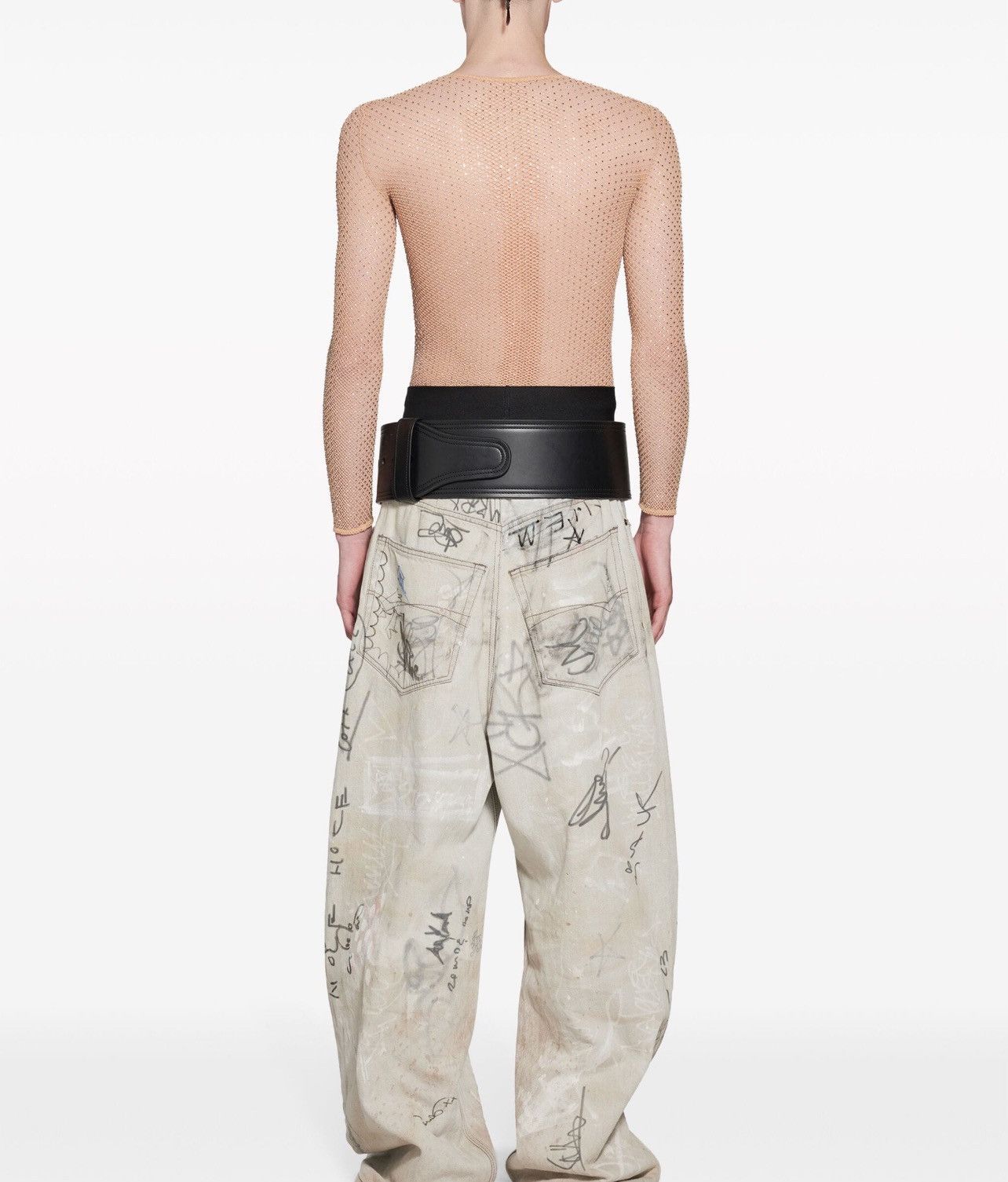 Balenciaga Balenciaga Force Leather Belt Size 40 - 9 Thumbnail