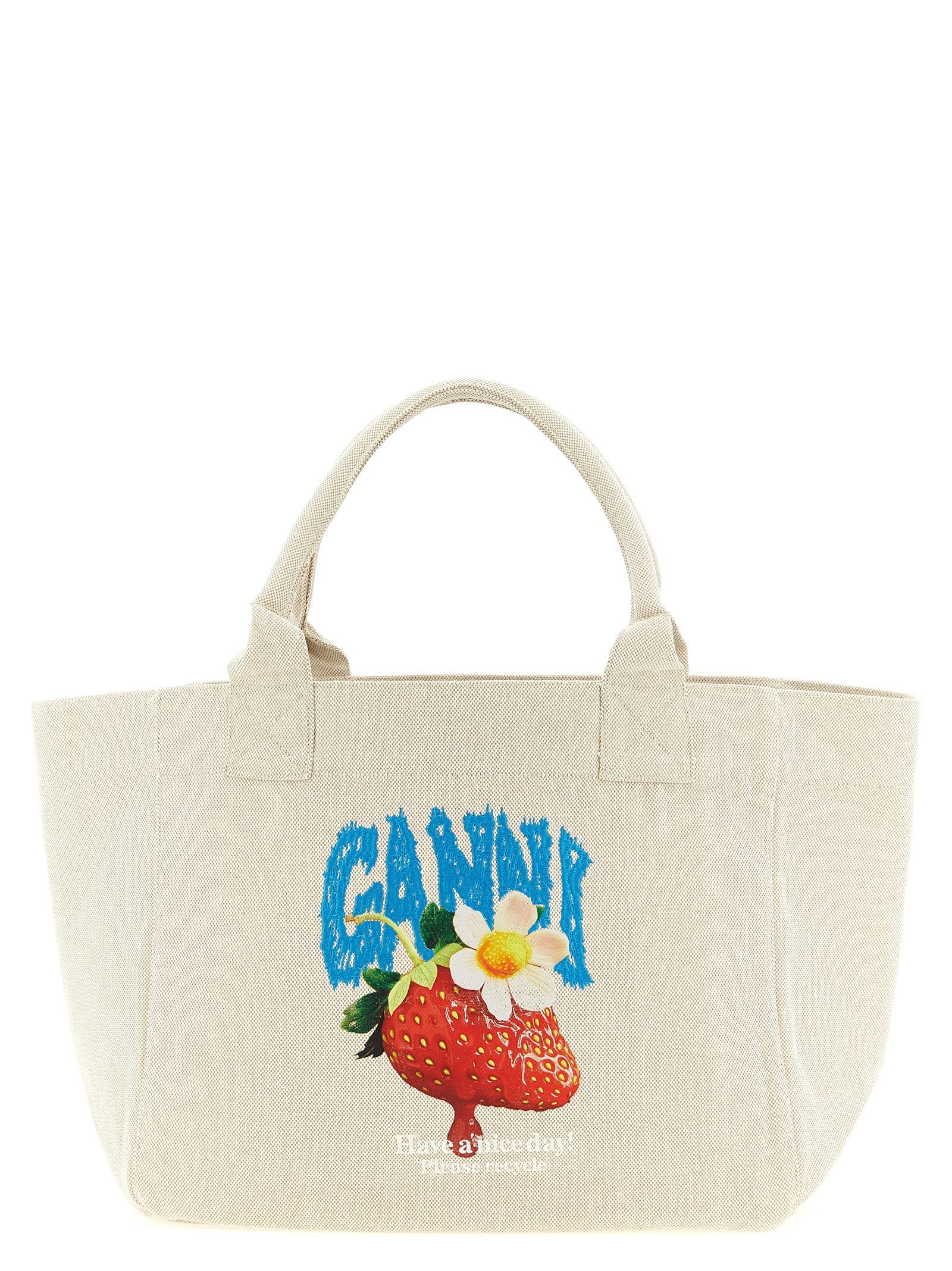 Ganni Medium 'Strawberry' Shopping Bag Size ONE SIZE - 1 Thumbnail