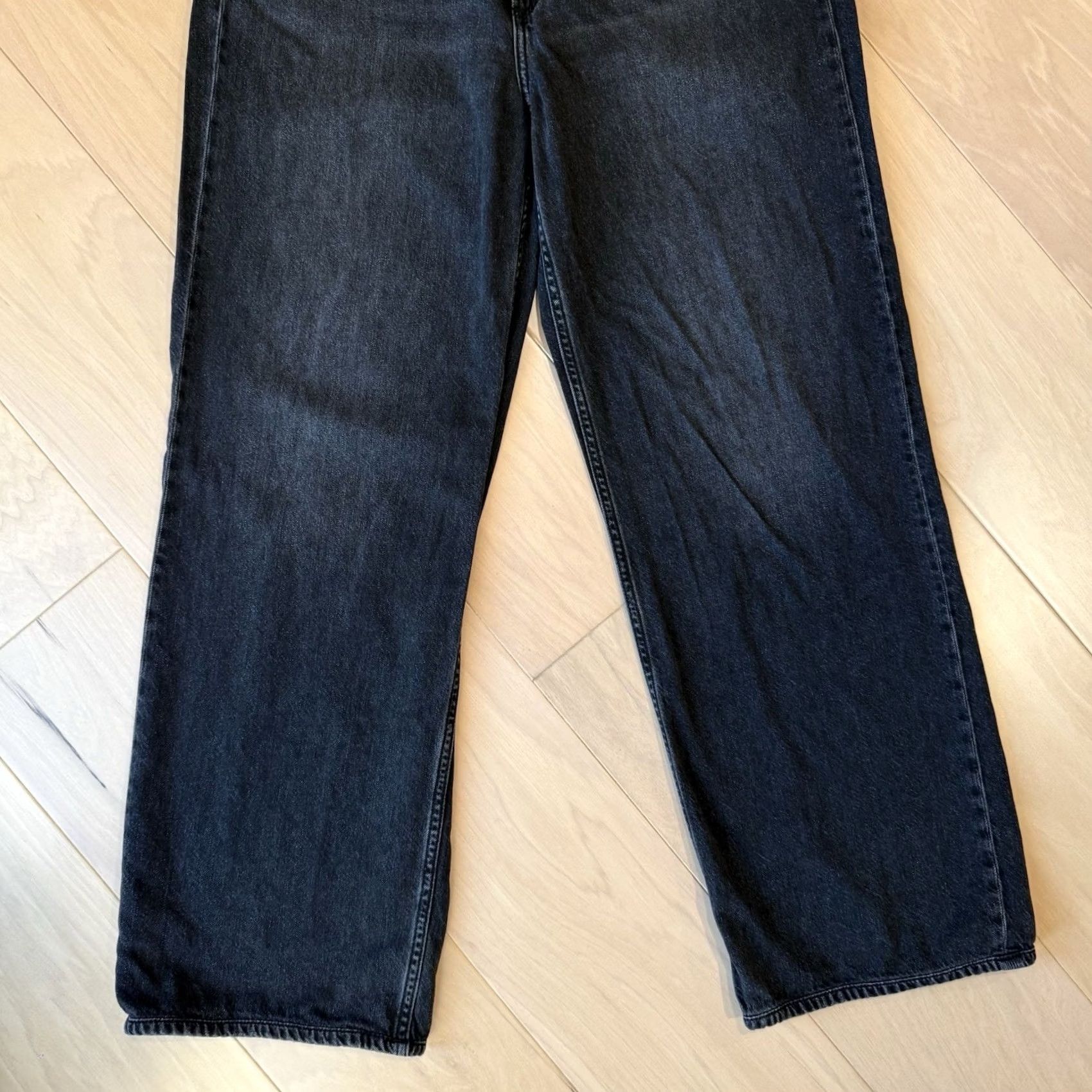 Rag & Bone Rag & Bone Logan Wide Leg Jeans Women's 32 Black Mid Rise NYC Gl am? Wait. Size 24" / US 00 / IT 34 - 4 Thumbnail