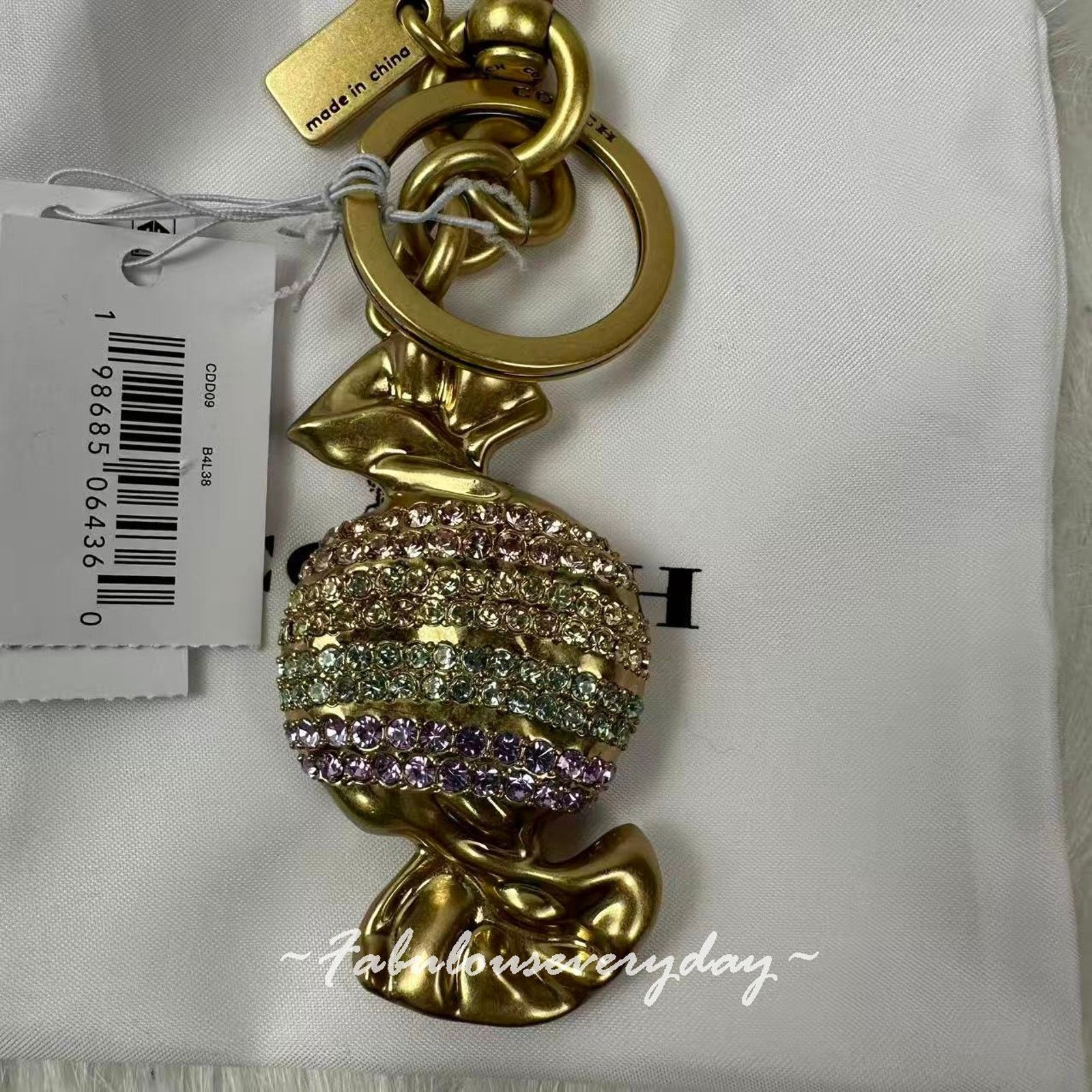 Coach Coach Candy Bag Charm in Brass Multi CDD09 NWT Size ONE SIZE - 5 Thumbnail