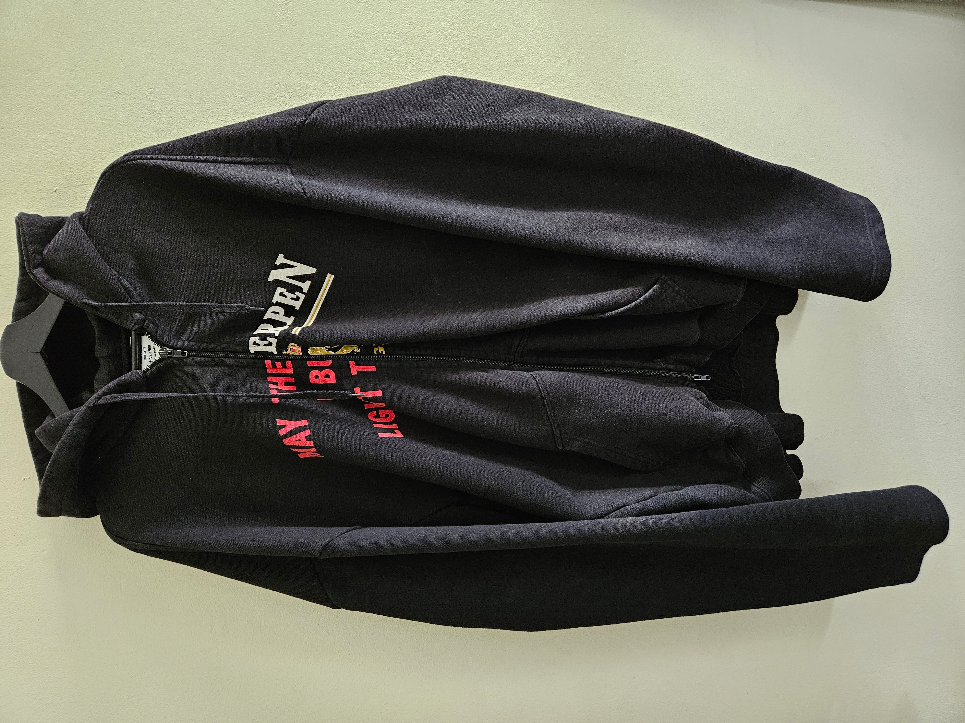 Pre-owned Vetements Antwerpen Split Hoodie In Black