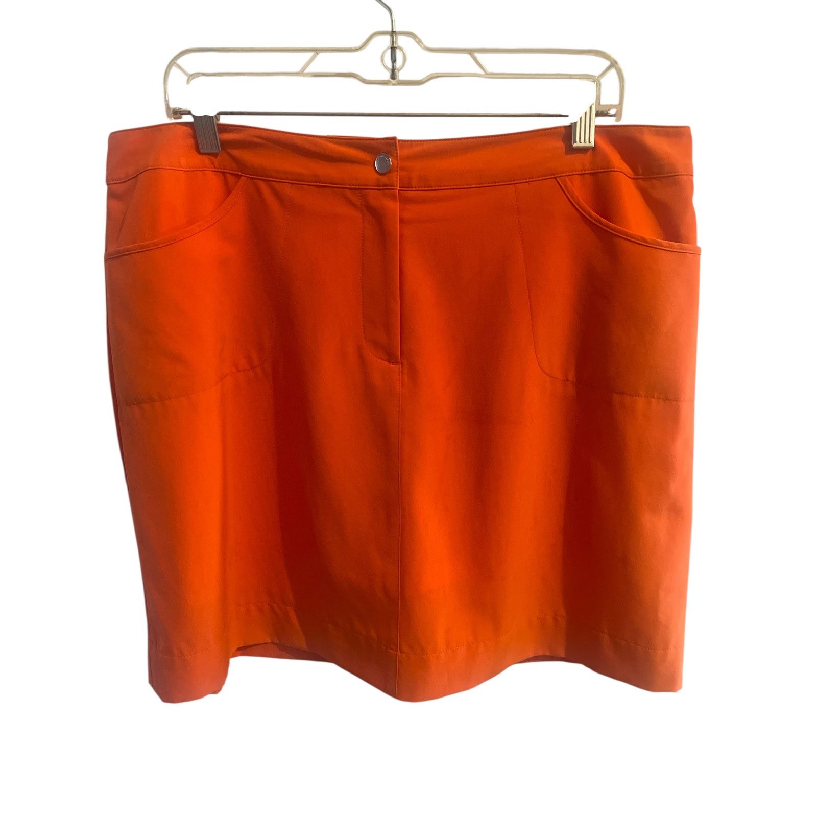 Cutter & Buck Cutter & Buck Orange Skirt – Size 16 – Lightweight Casual Size 38" / US 16 / IT 52 - 3 Thumbnail
