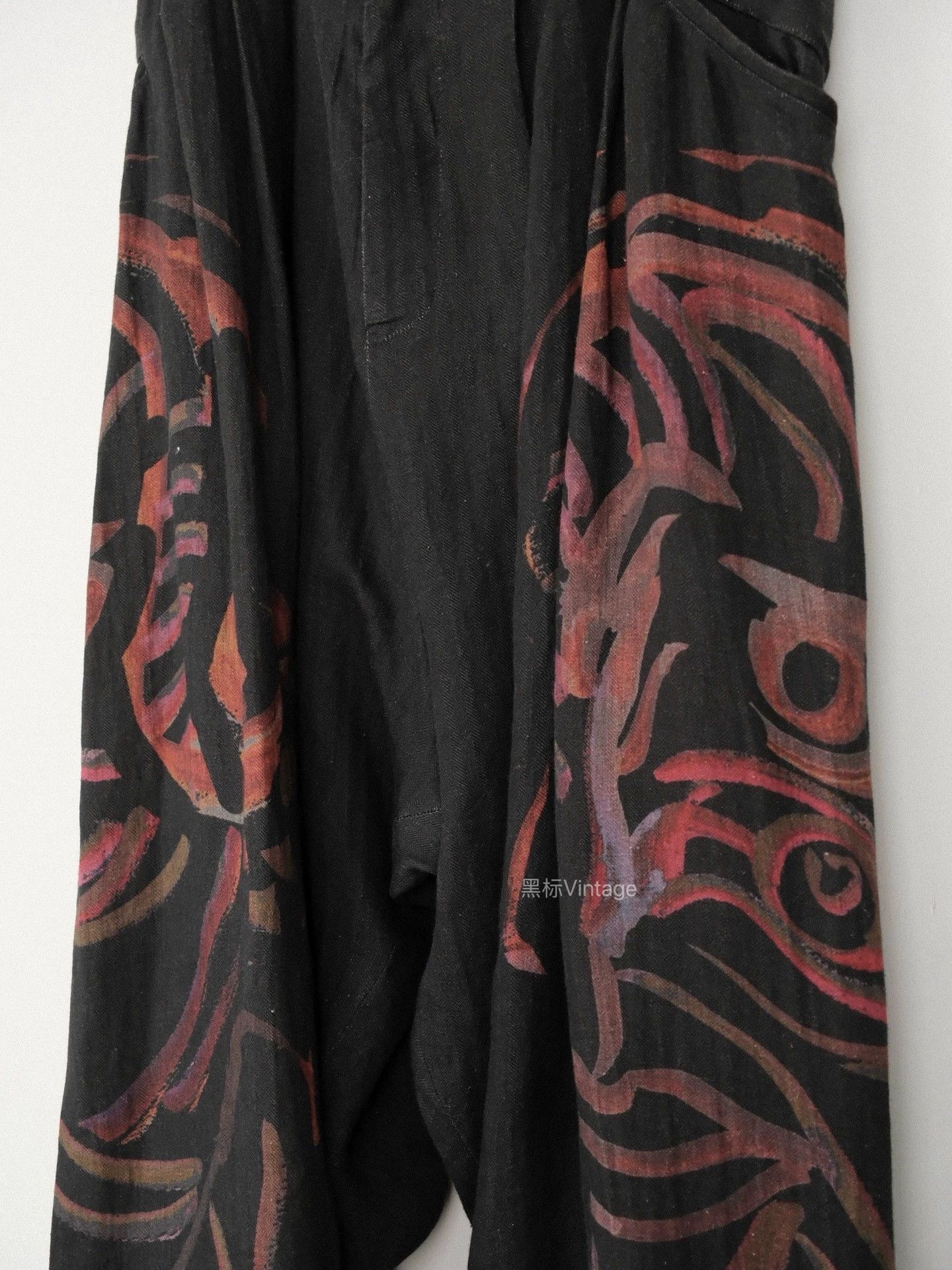 Yohji Yamamoto Yohji Yamamoto 20SS Vtg Linen Prntd Balloon Pants Size US 32 / EU 48 - 4 Thumbnail
