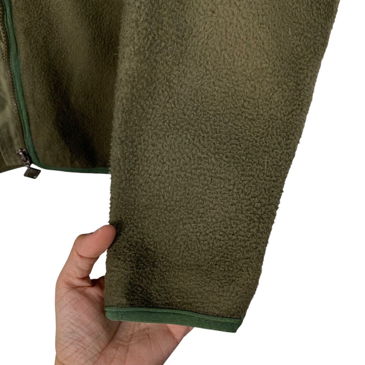 The North Face THE NORTH FACE Embroidery Logo Green Fleece Jacket #1847-C80 Size US M / EU 48-50 / 2 - 13 Thumbnail