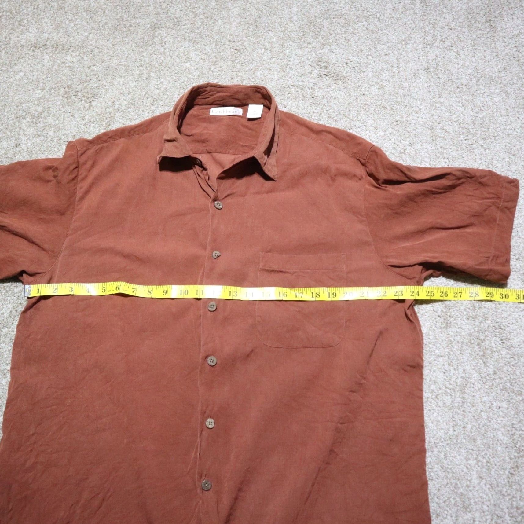 Vintage VINTAGE Pineapple Caribbean Shirt Adult Men's Short Sleeve Collared Summer Beach Aloha Tropical Orange XL Size US XL / EU 56 / 4 - 5 Thumbnail