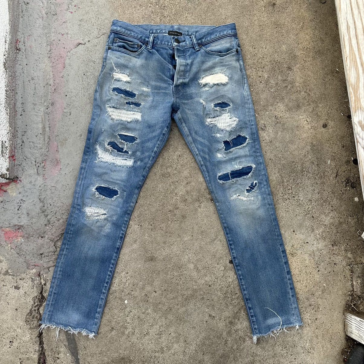 John Elliott John Elliot Cast 2 Terrain Indigo Distressed by Denim Size US 31 - 1 Thumbnail