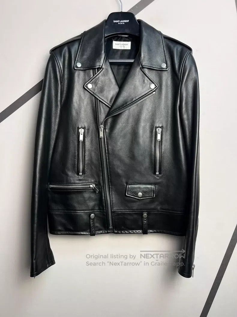 Saint Laurent Paris Saint Laurent Paris Motorcycle Leather Jacket Size US M / EU 48-50 / 2 - 1 Thumbnail