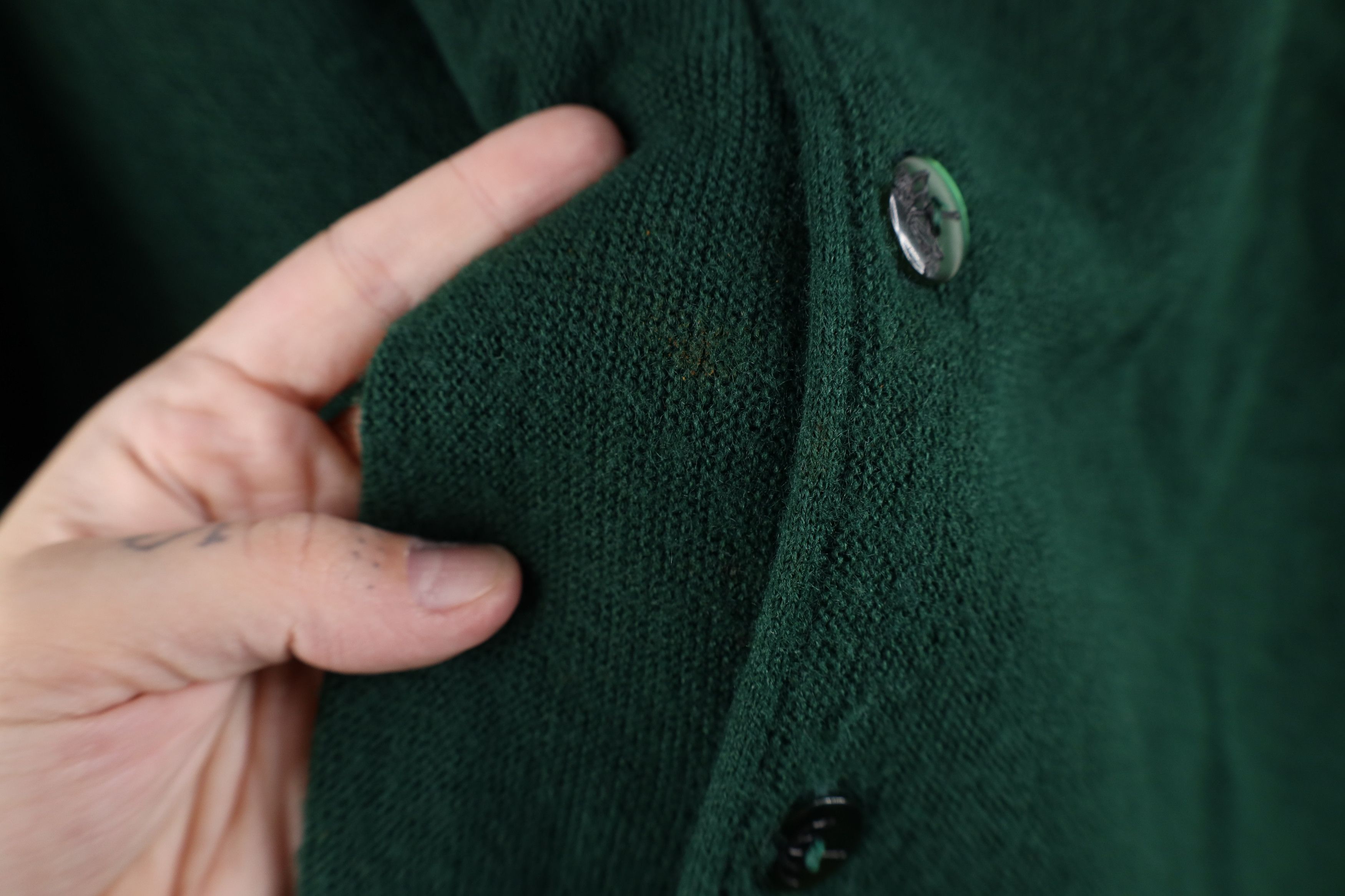Vintage Vintage 70s Streetwear Cobain Cardigan Sweater Green USA Size US XL / EU 56 / 4 - 4 Thumbnail