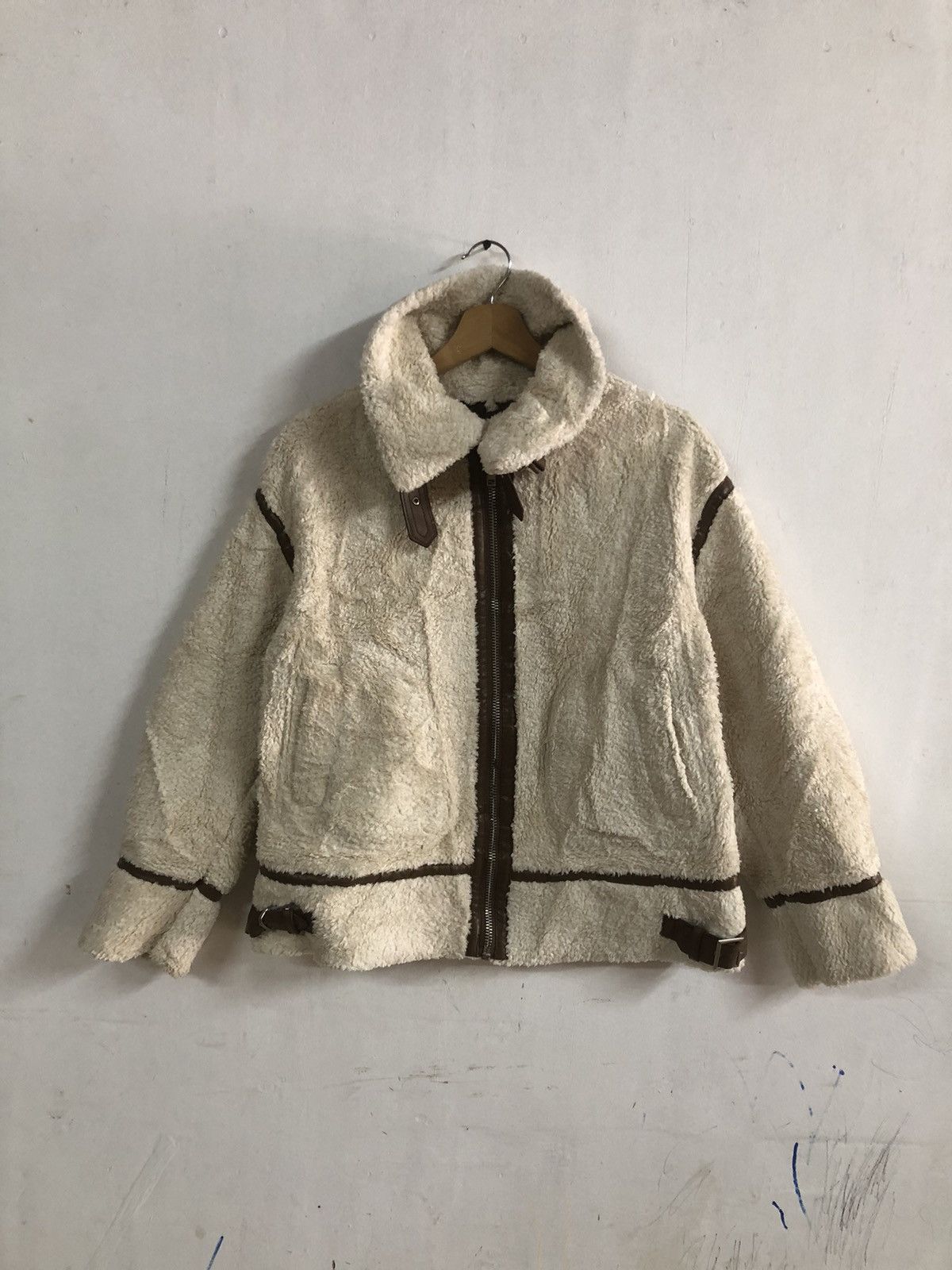 Japanese Brand × The Unbranded Brand Vintage Y2K B-3 Unbranded Fleece Size US S / EU 44-46 / 1 - 1 Thumbnail