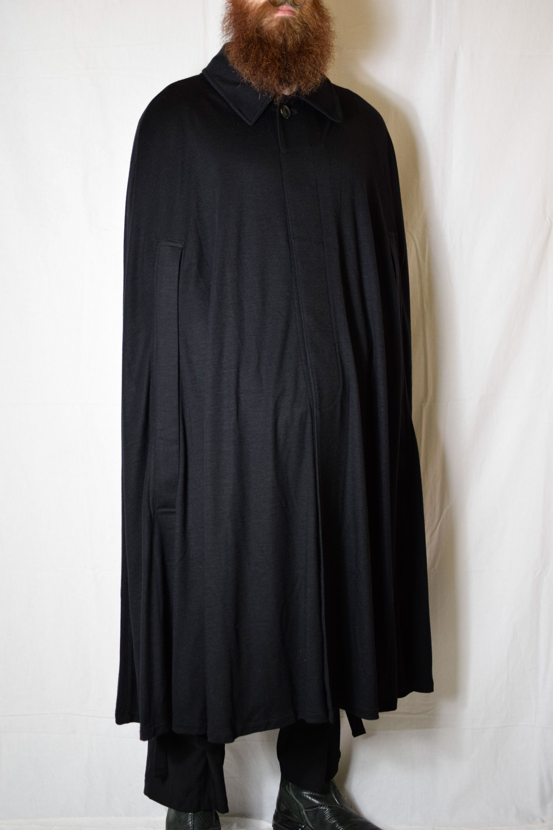 Yohji Yamamoto YYPH AW21 Wool Cape Coat - HX-C05-102 Size US L / EU 52-54 / 3 - 1 Thumbnail