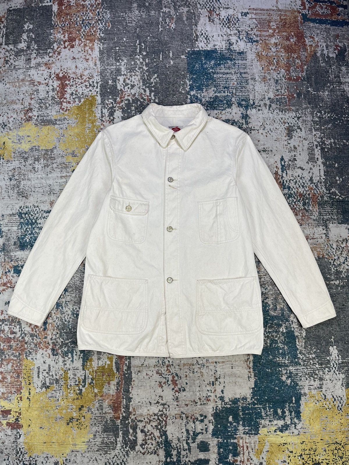 Japanese Brand Vintage Waltz Brand Canvas Button Chore Jackets Size US M / EU 48-50 / 2 - 1 Thumbnail
