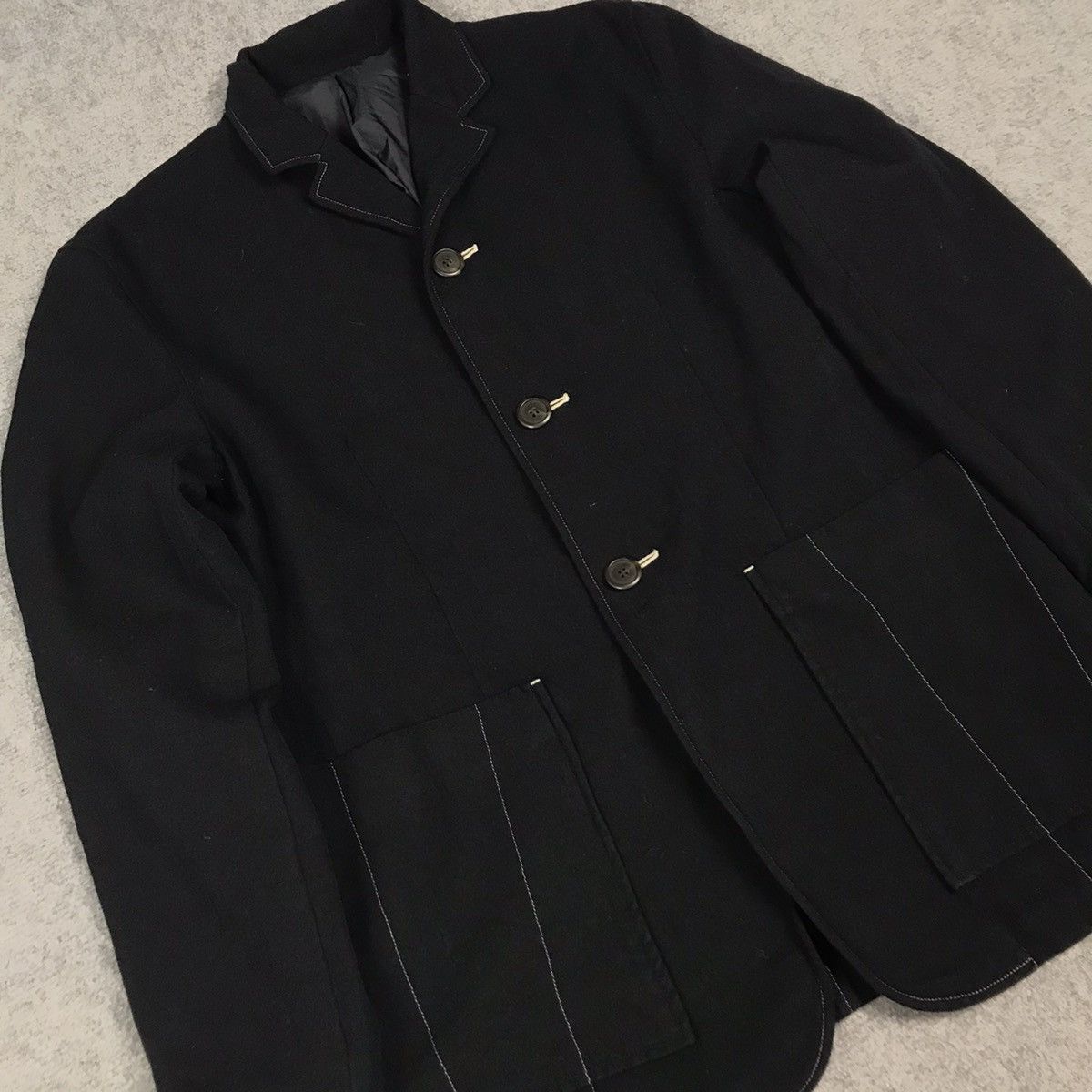 Issey Miyake ISSEY MIYAKE WOOL JAPAN STYLE COAT JACKET Size US M / EU 48-50 / 2 - 5 Thumbnail