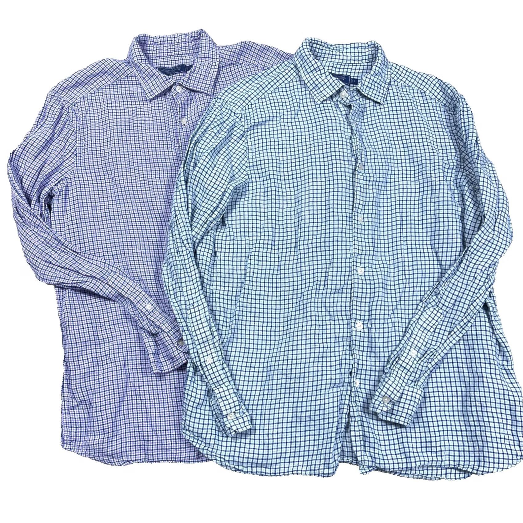 Vineyard Vines Vineyard Vines Button-Up Shirt Men L Plaid Colorful Modern Preppy blue purple Linen Cotton Button-Down Regular Size US L / EU 52-54 / 3 - 2 Thumbnail