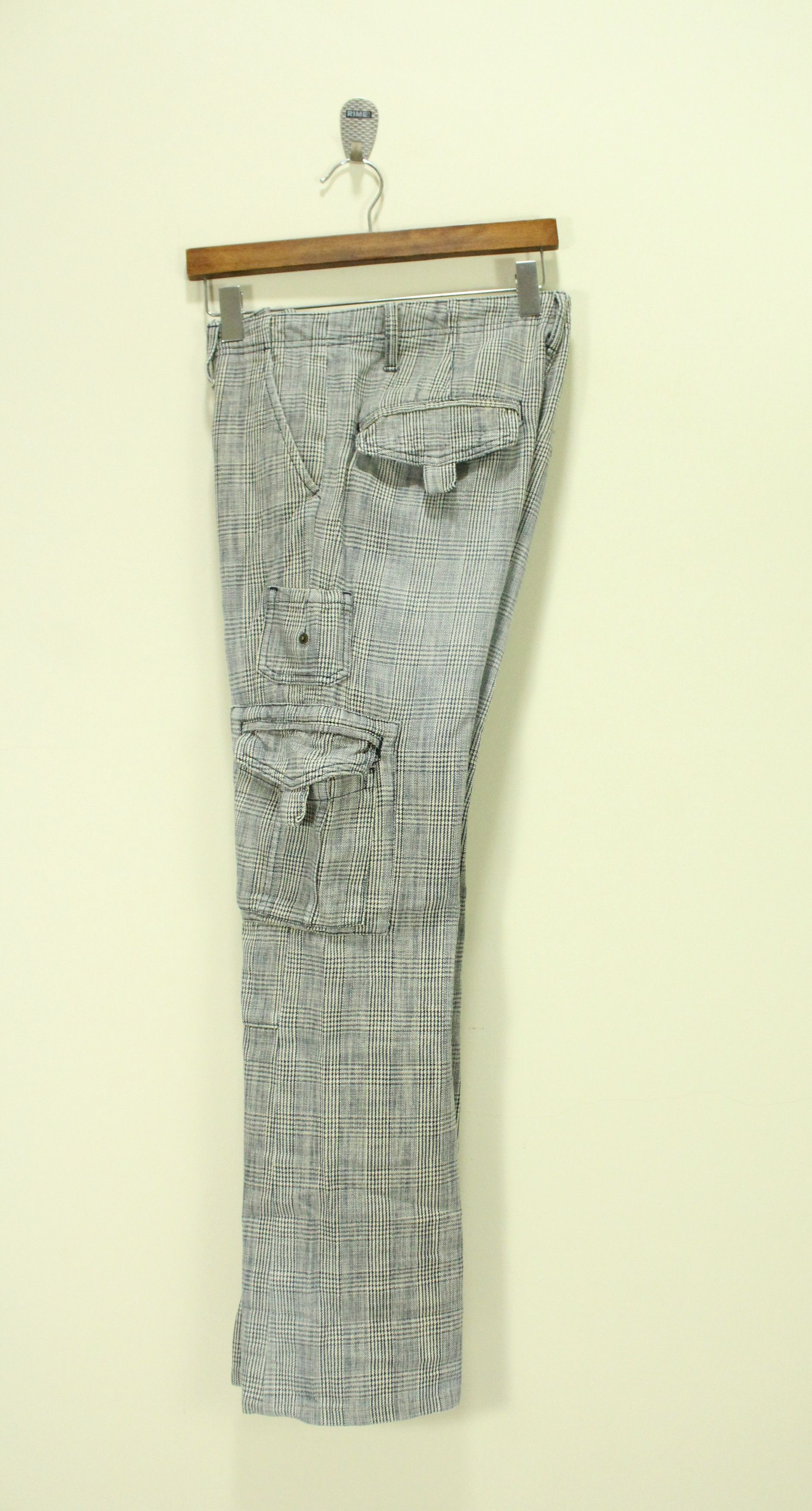 semanticdesign SEMANTIC DESIGN Pants Tactical Cargos Plaid Woven Rare Size US 31 - 4 Thumbnail