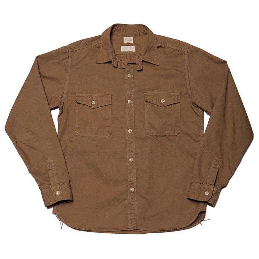 Runabout Goods Runabout Goods Cotton Twill LS Work Guide Shirt Walnut Brown Size US S / EU 44-46 / 1 - 2 Thumbnail
