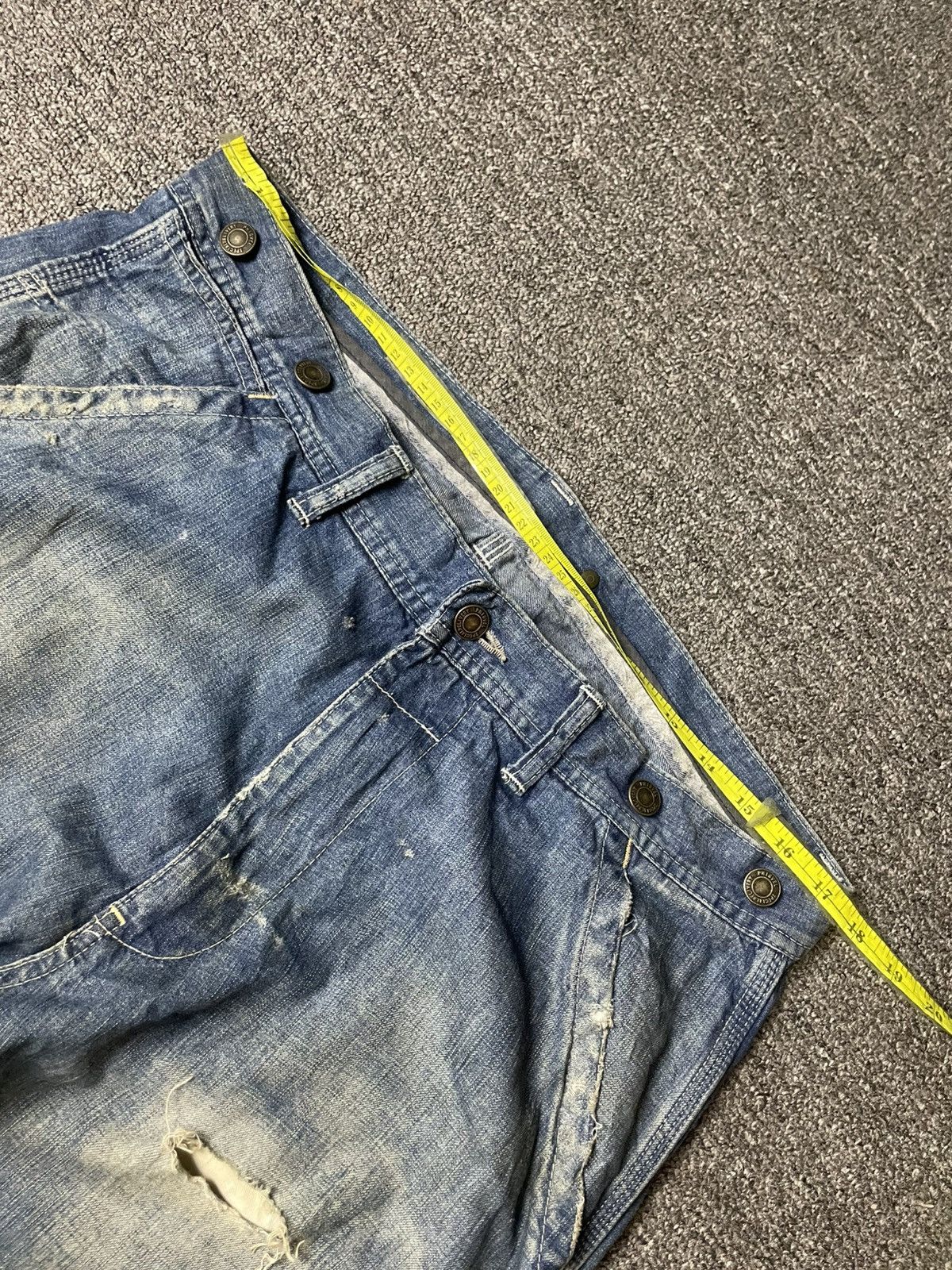 Japanese Brand × Vintage VIDA LOCA Brand Distressed Denim Ripped Jeans (112) Size US 35 - 5 Thumbnail