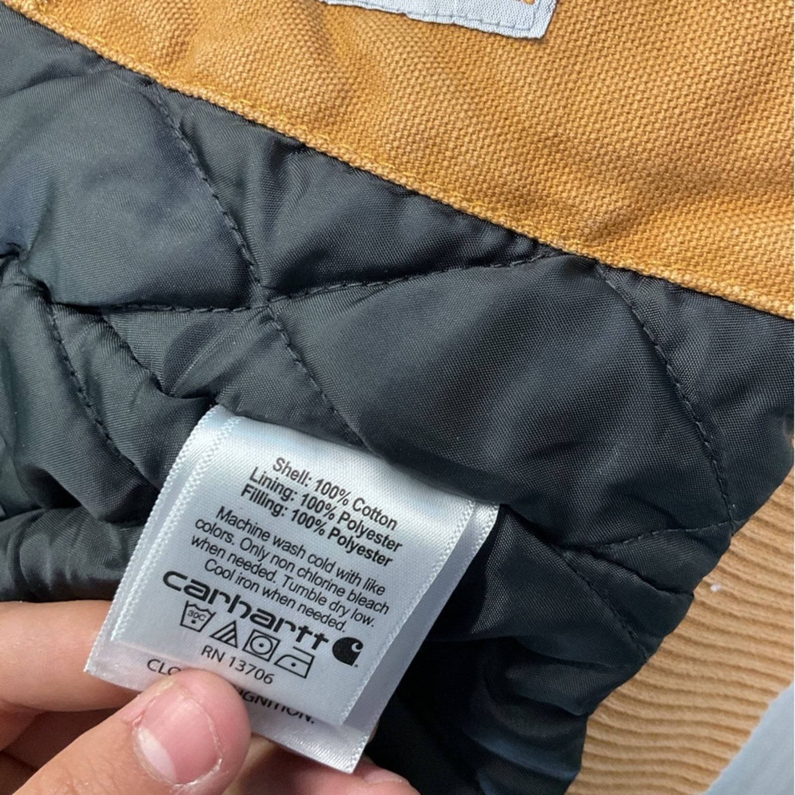 Carhartt Carhartt Distressed Khaki Canvas Jacket Size US XXS / EU 40 - 4 Thumbnail