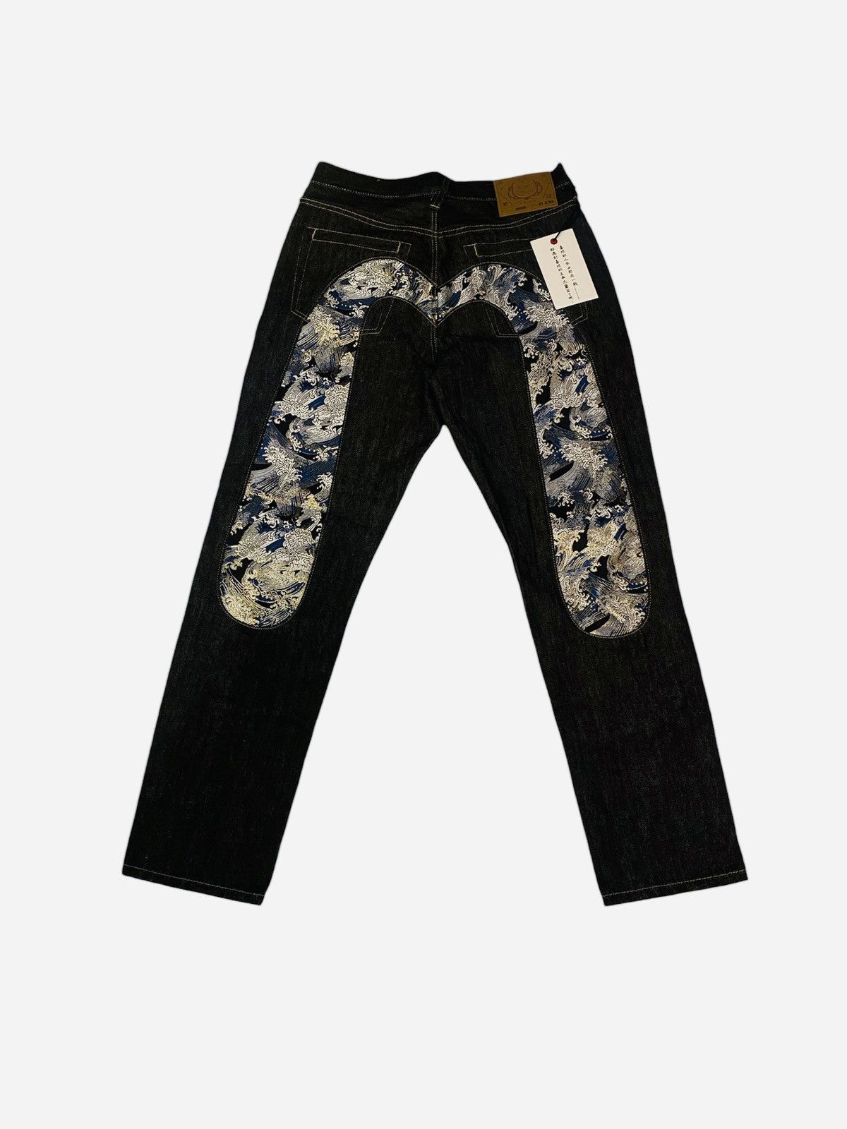 Evisu × Japanese Brand × Vintage Evisu Japanese Wave Jeans Evisu × Japanese Brand × Vintage Evisu Japanese Wave Jeans