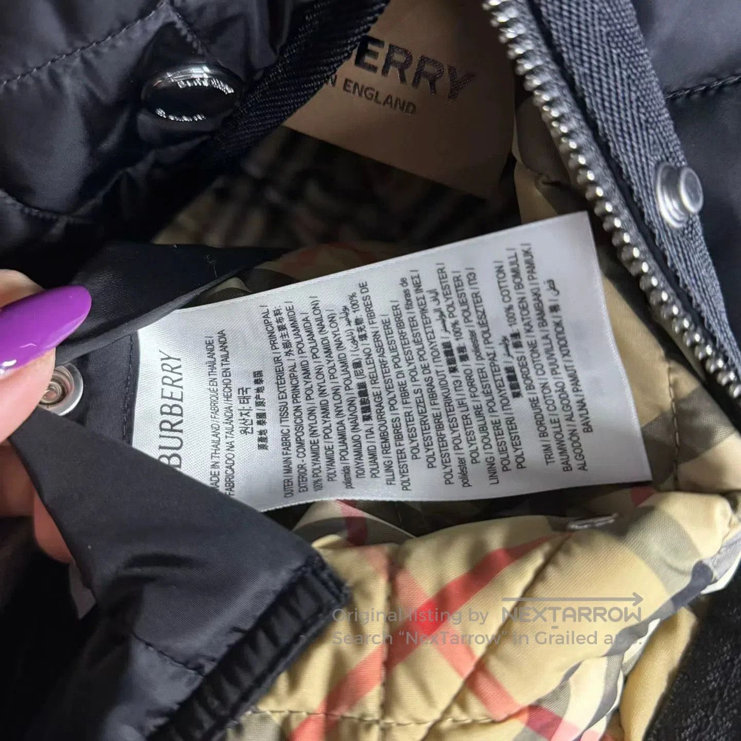 Burberry black diamond quilted jacket size M. Size US M / EU 48-50 / 2 - 3 Thumbnail