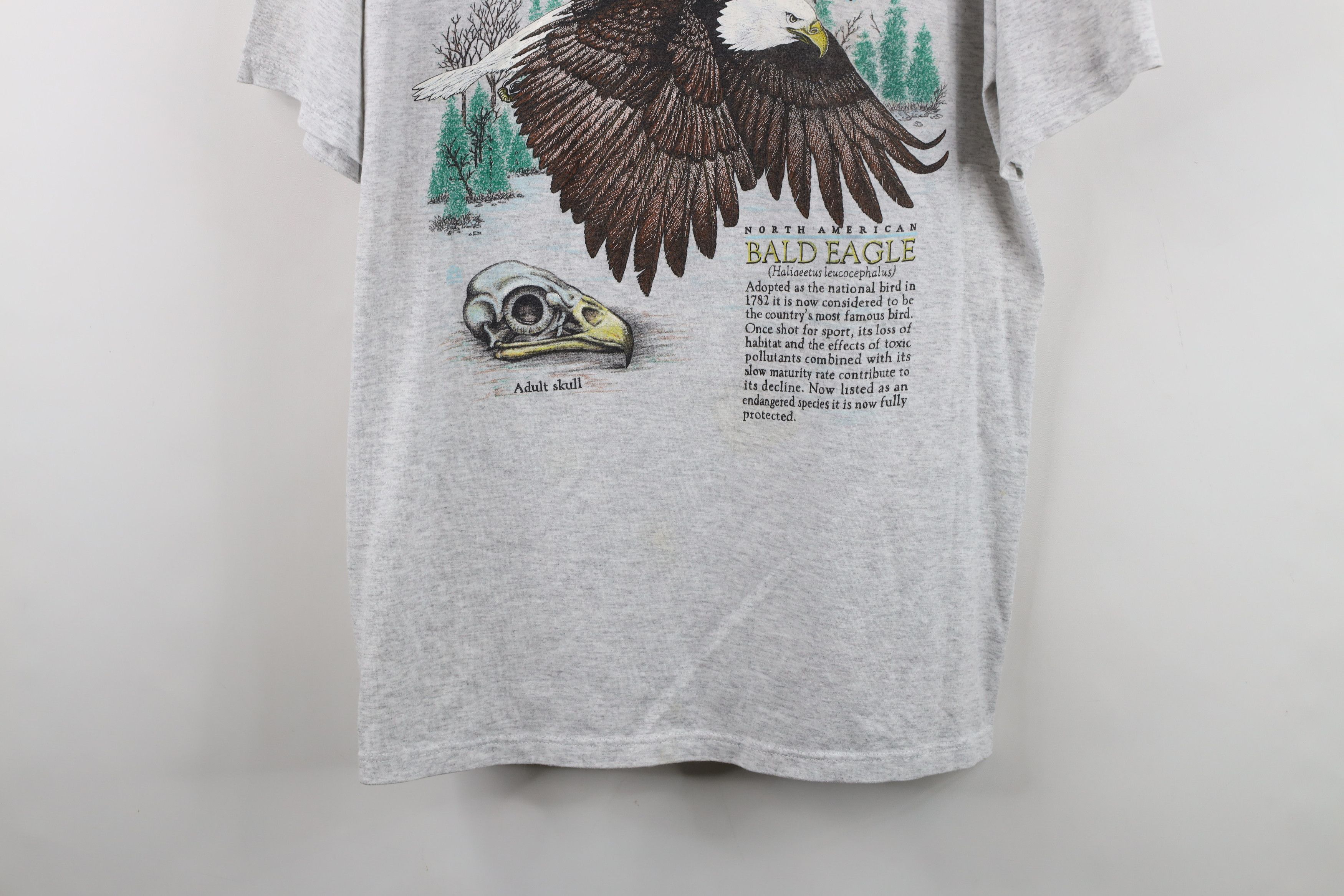 Vintage Vintage 90s Streetwear North American Bald Eagle T-Shirt USA Size US L / EU 52-54 / 3 - 3 Thumbnail