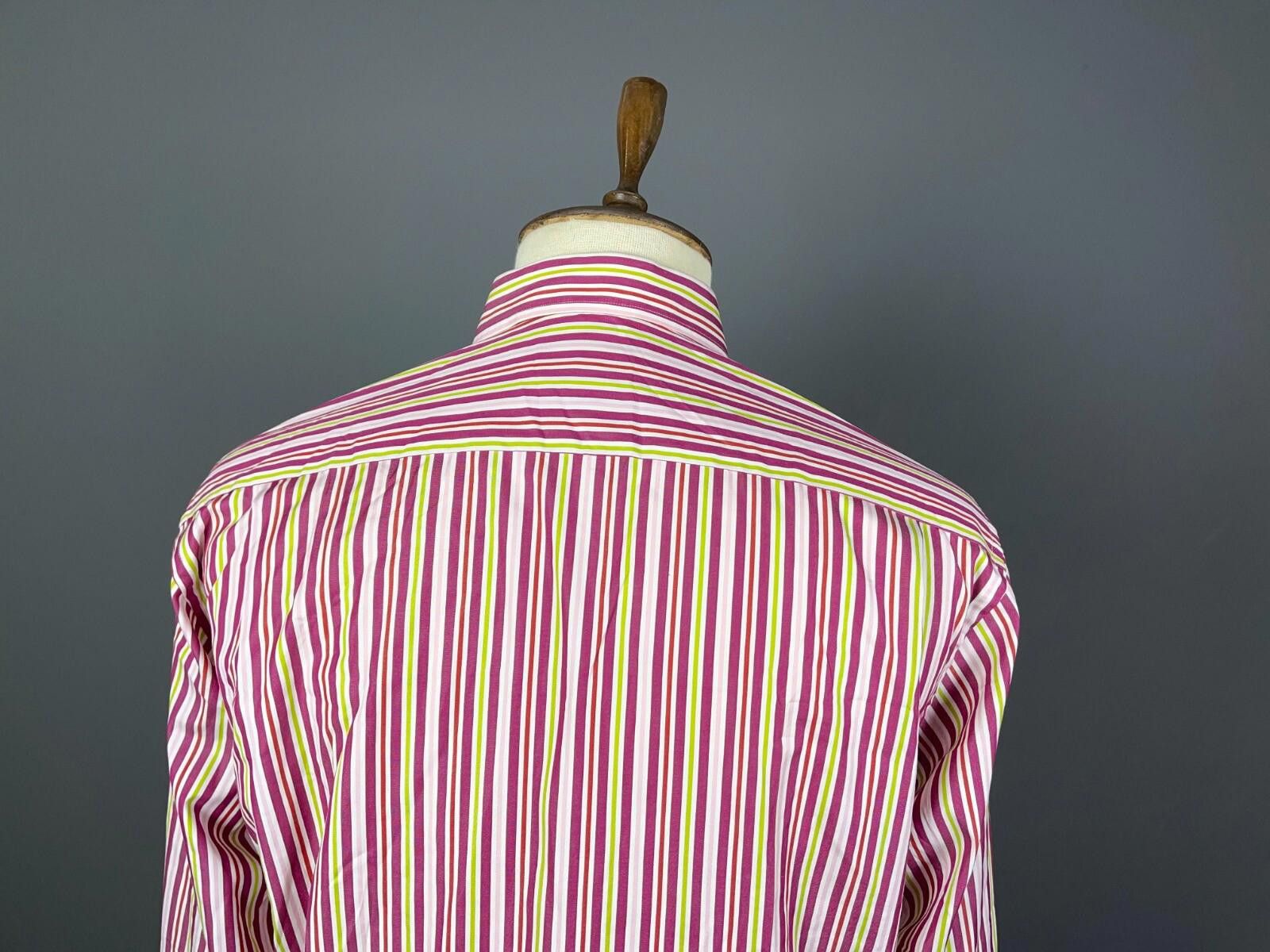 Eton Eton Ganghester Coloured Stripe Shirt Size 16 / 41 / L Size US M / EU 48-50 / 2 - 8 Thumbnail