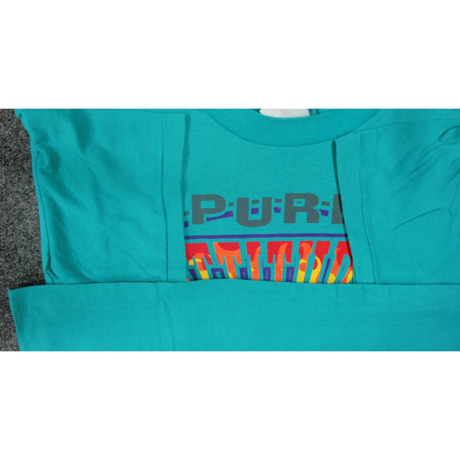Vintage Vintage | 1994 "Pure Attitude" Boxy Single Stitch Skate Tee Size US L / EU 52-54 / 3 - 6 Thumbnail