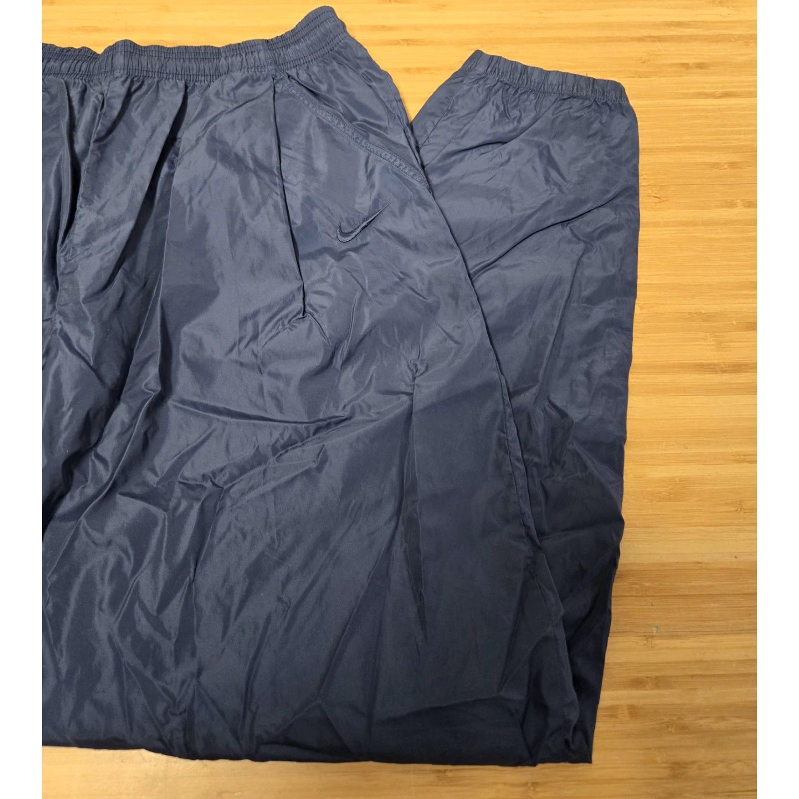 Nike VINTAGE Nike Pants Mens XL Blue Windbreaker Track Joggers Nylon Retro 90s Size US 36 / EU 52 - 4 Thumbnail