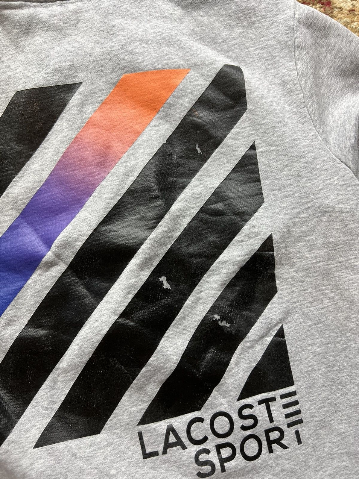 Lacoste × Vintage 90’s LACOSTE SPORT RETRO ZIP HOODIE BIG LOGO Size US L / EU 52-54 / 3 - 8 Thumbnail
