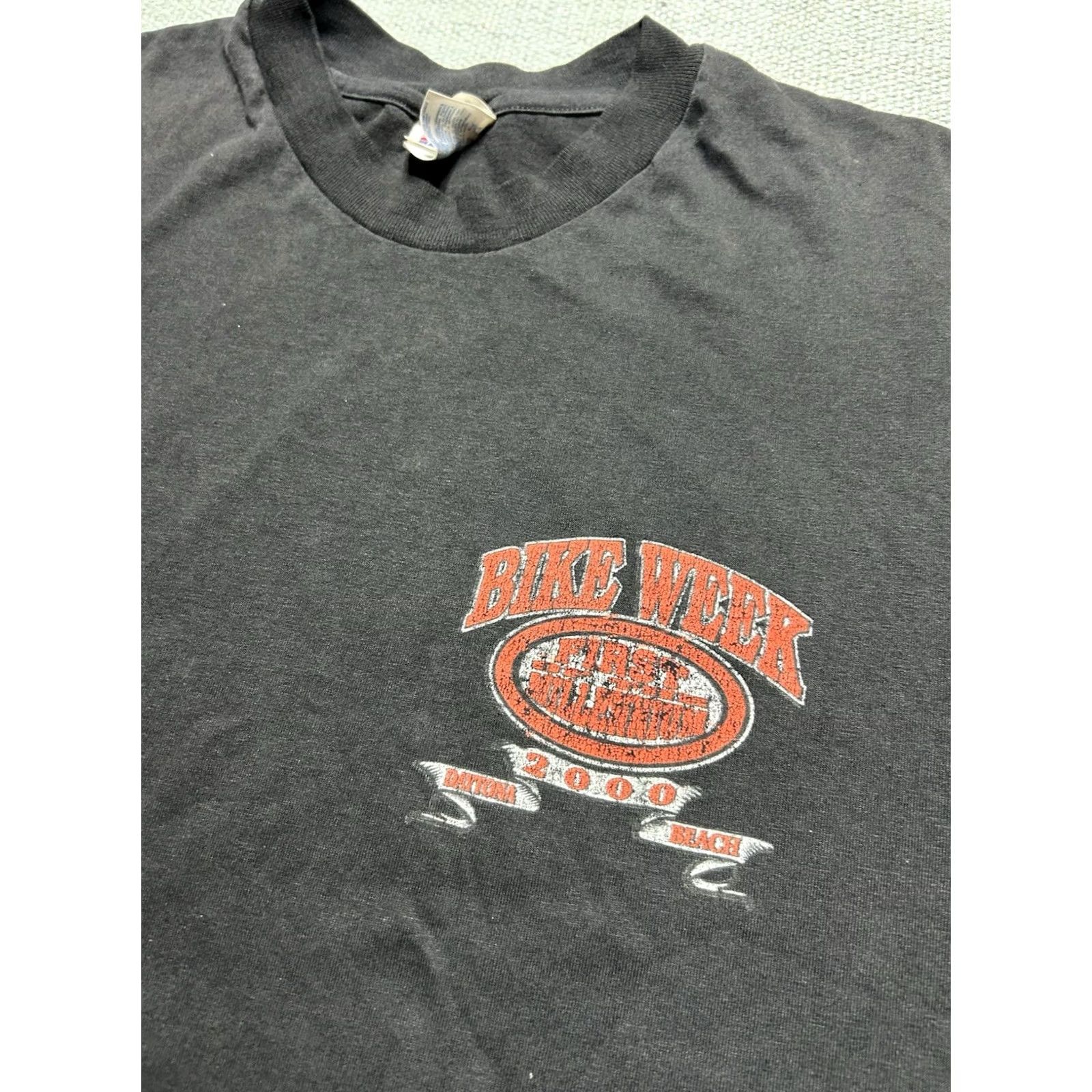 Hanes VINTAGE Harley Davidson Biker T-Shirt Daytona Bike Week 2000 Black Large Mens Hanes T-Shirt Size US L / EU 52-54 / 3 - 4 Thumbnail