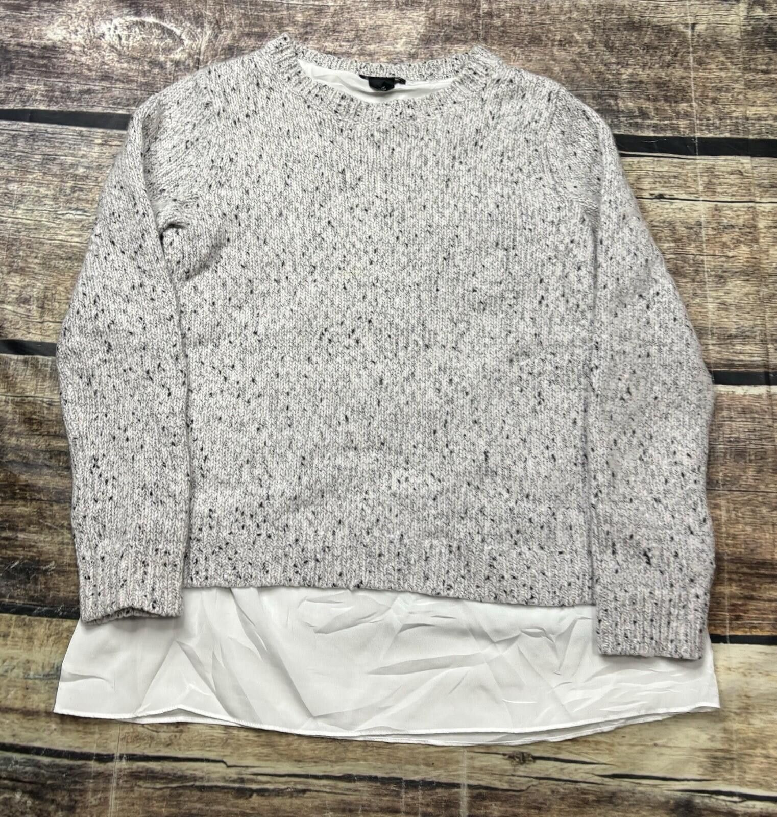 Club Monaco Club Monaco Sweater Womens XS Wool Blend Twofer Confetti Size XS / US 0-2 / IT 36-38 - 1 Thumbnail