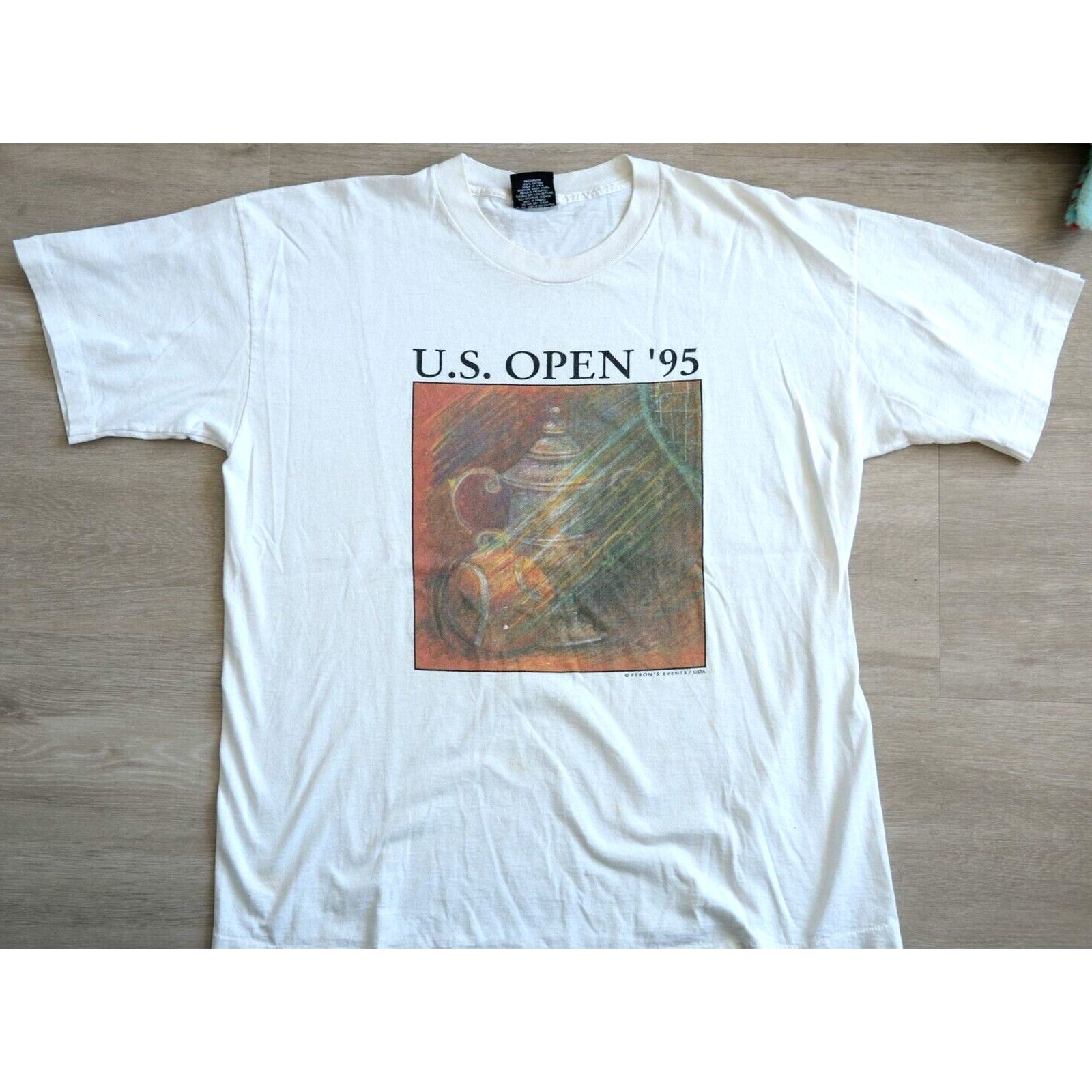 Other Vintage 1995 US Open SIGNAL Mega Cottons Tee Size L White Size US XL / EU 56 / 4 - 1 Thumbnail