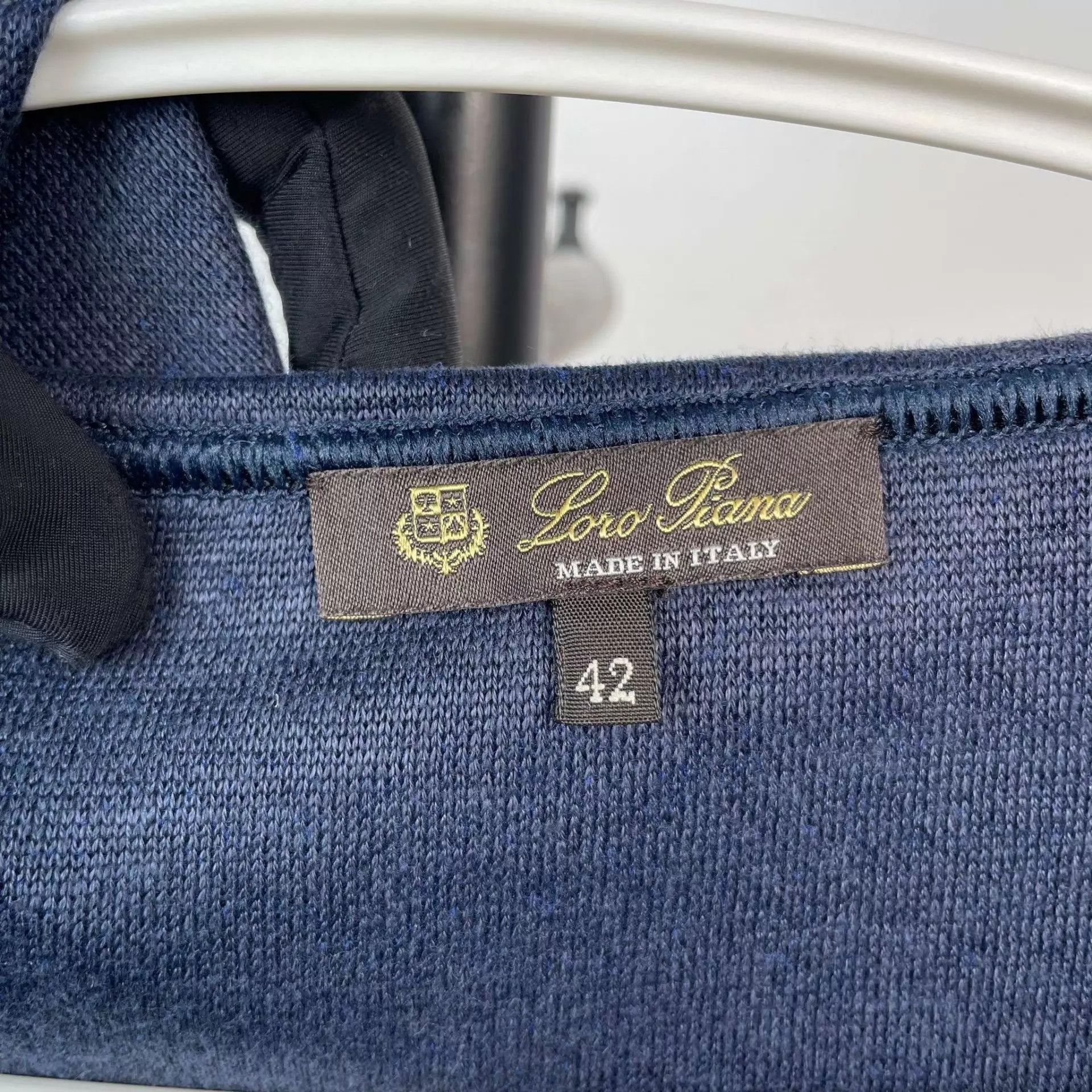 Loro Piana LP 92 New hooded linen cardigan 42 navy blue Size US XS / EU 42 / 0 - 3 Thumbnail