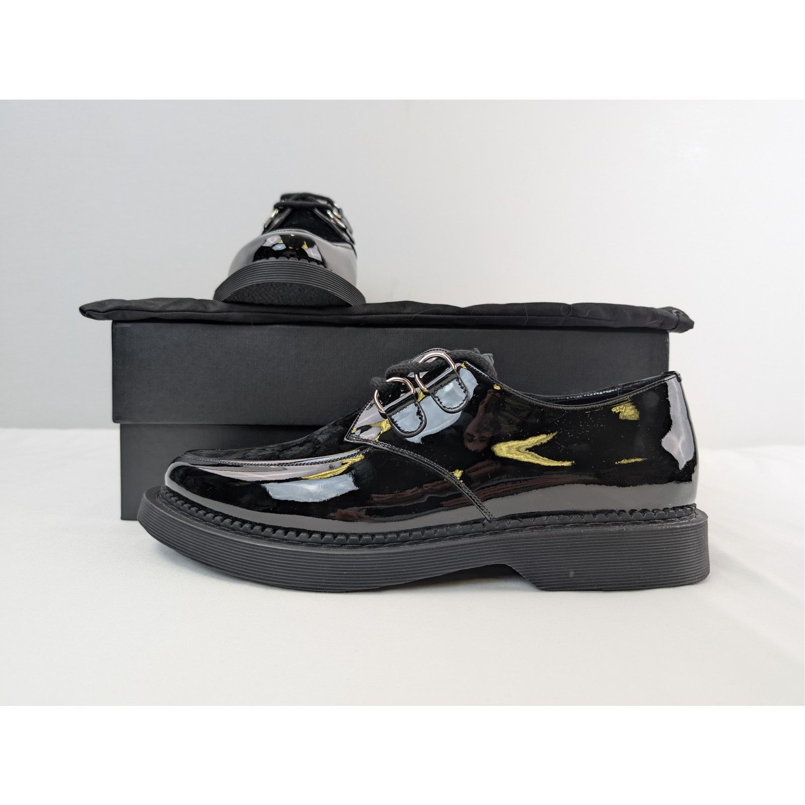 Saint Laurent Paris o1rshd1 Teddy SH Derby Shoe Boots in Black Size US 10 / EU 43 - 19 Thumbnail