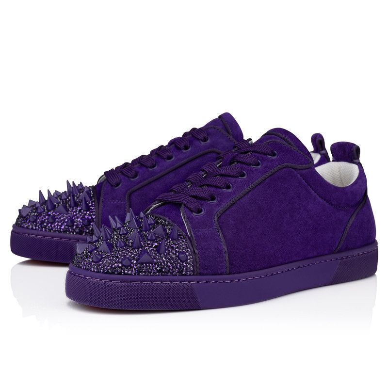Christian Louboutin o1s1wg111125 Louis Junior P Pik Pik Strass in Blue Size US 8.5 / EU 41-42 - 1 Thumbnail