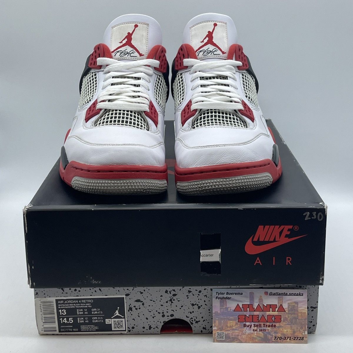 Jordan Brand Air Jordan 4 fire red Size US 13 / EU 46 - 2 Thumbnail