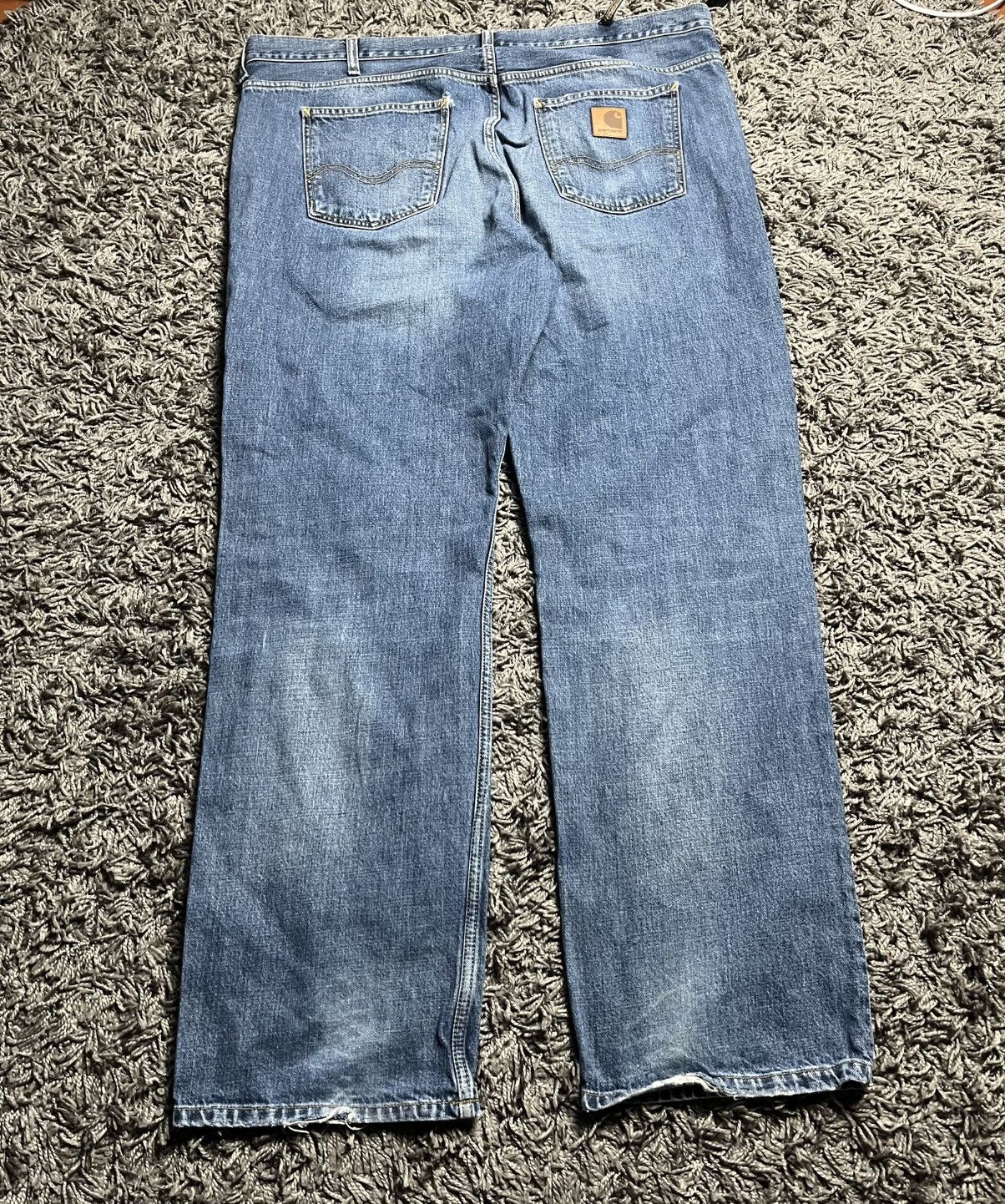 Carhartt Wip Carhartt Marlow Pant Blue Denim Relaxed Straight 40x34 Size US 40 / EU 56 - 2 Thumbnail