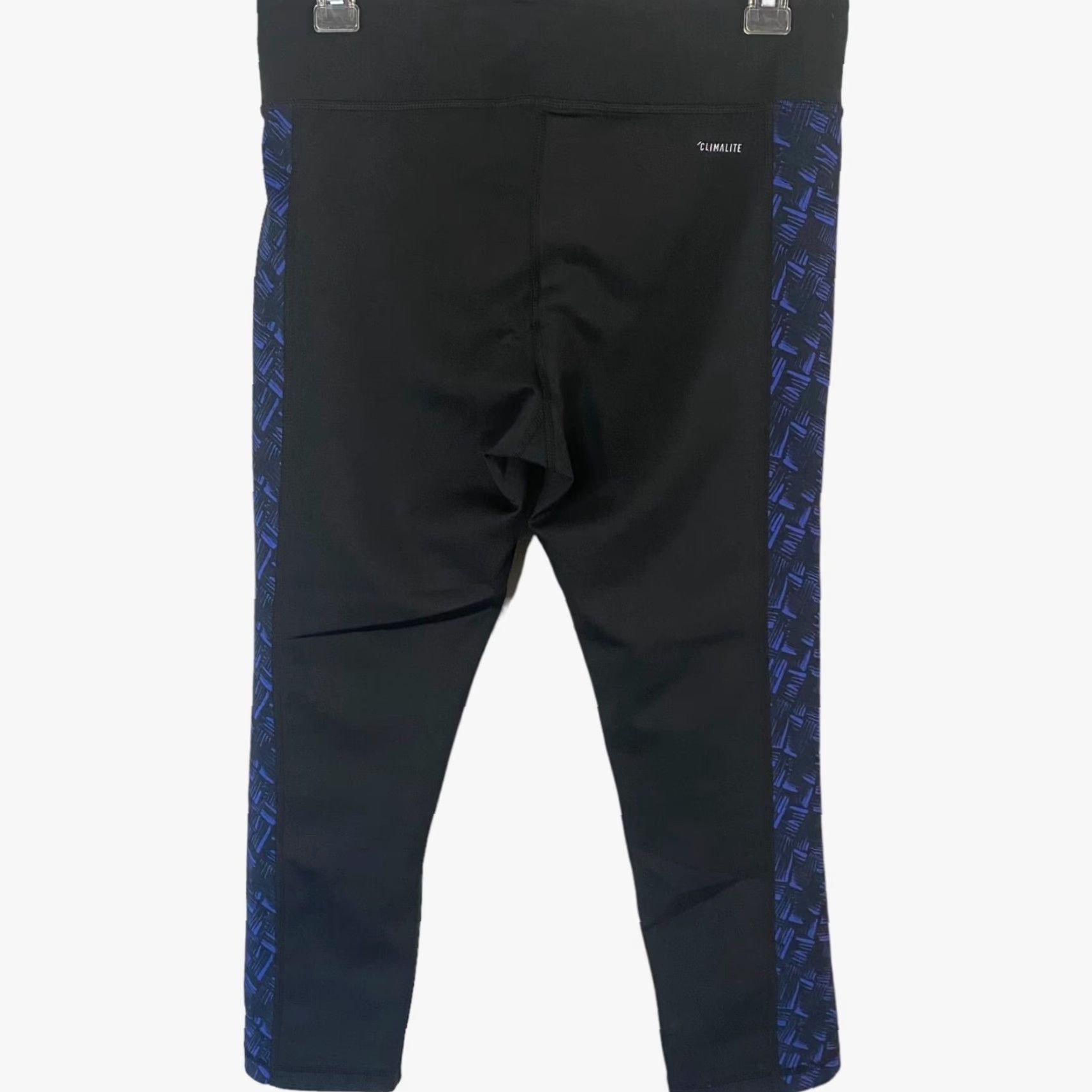 Adidas Adidas Climalite Womens Medium Black Leggings Stretch Yoga 3/4 Mid-Rise Cropped Size 32" / US 10 / IT 46 - 3 Thumbnail