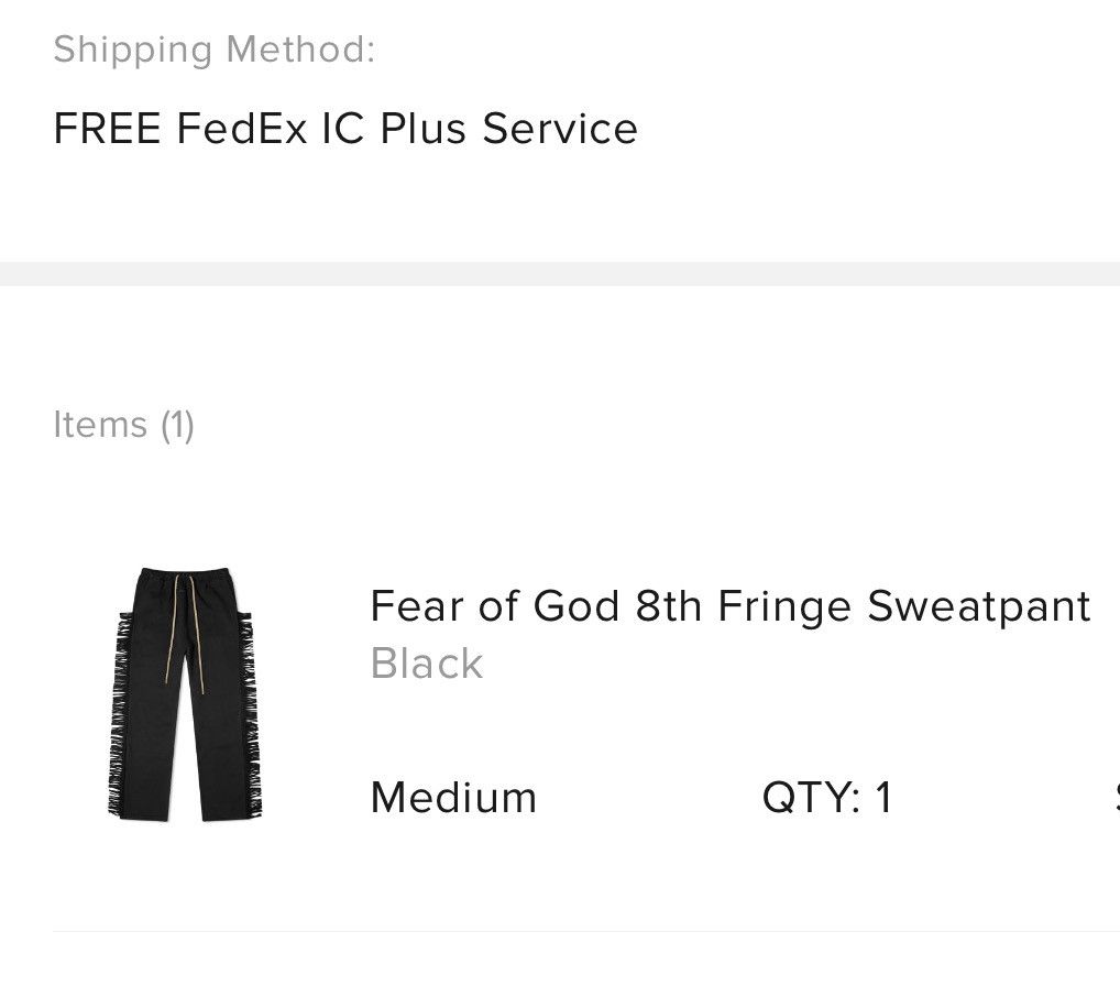 Fear of God Fear of God 8th collection fringe sweatpants Size US 34 / EU 50 - 6 Thumbnail