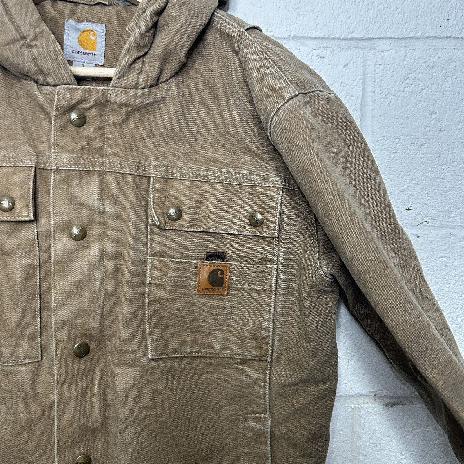 Carhartt Carhartt Sherpa-Lined Bartlett Hooded Jacket “Brown” Size US S / EU 44-46 / 1 - 3 Thumbnail