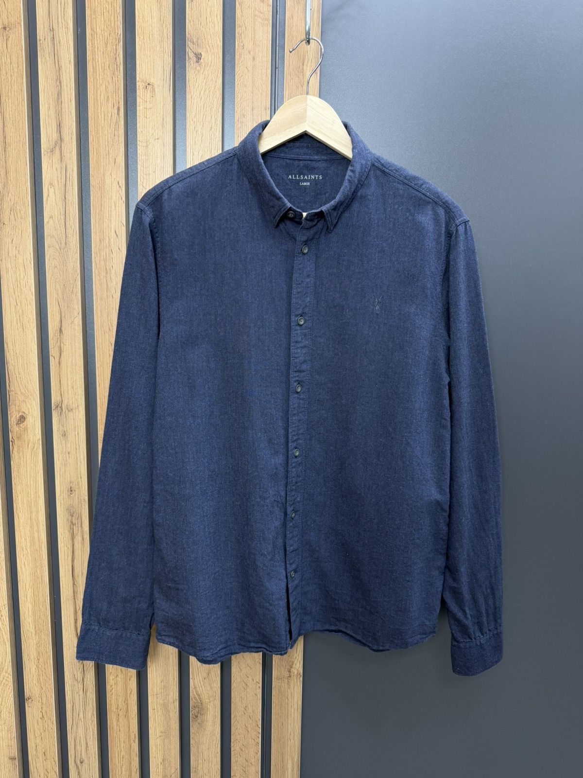 Allsaints Allsaints Millard Long Sleeve Cotton Shirt Size L Size US L / EU 52-54 / 3 - 1 Thumbnail