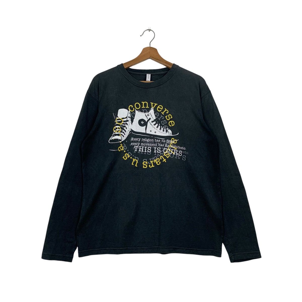 Converse CONVERSE Big Logo Graphic Long Sleeve Tees #2849-C128 Size US L / EU 52-54 / 3 - 1 Thumbnail