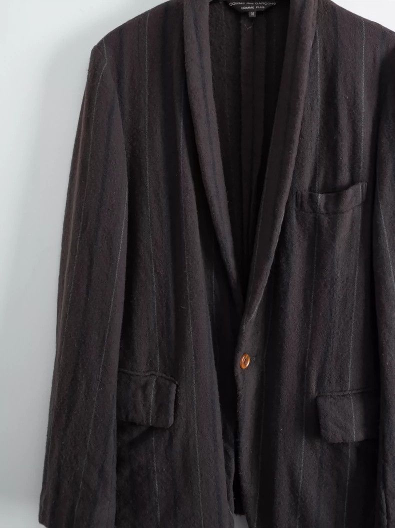 Comme des Garcons COMME des Garcons HOMME PLUS 2002AW fleece brown striped sc Size US M / EU 48-50 / 2 - 2 Thumbnail