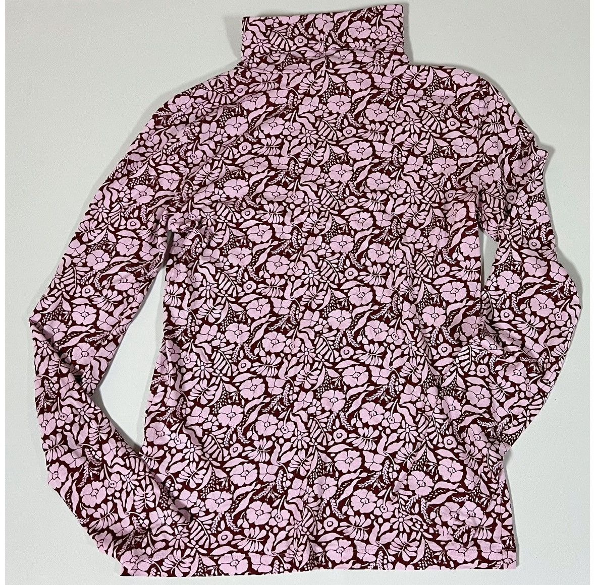 J.Crew J. Crew Pink Floral Turtleneck Shirt Top Blouse Size XS 🌺✨ Size XS / US 0-2 / IT 36-38 - 5 Thumbnail
