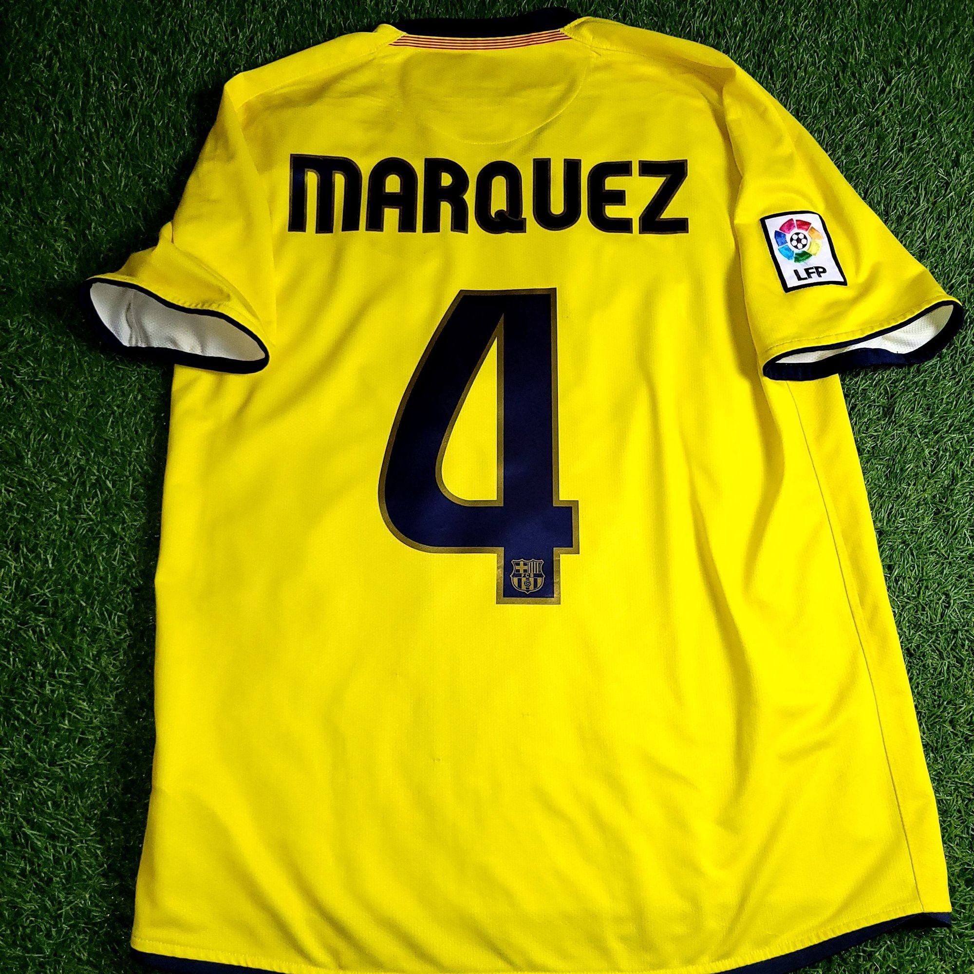 Nike Marquez Barcelona TREBLE SEASON 2008 2009 Away Soccer Jersey Size US M / EU 48-50 / 2 - 1 Thumbnail