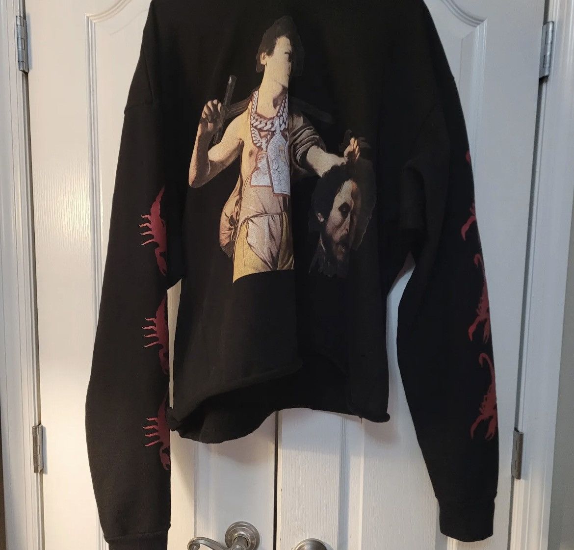 Image of Gxfr Pray For Paris Westside Gunn Virgil Abloh Black Hoodie, Men's (Size XL)