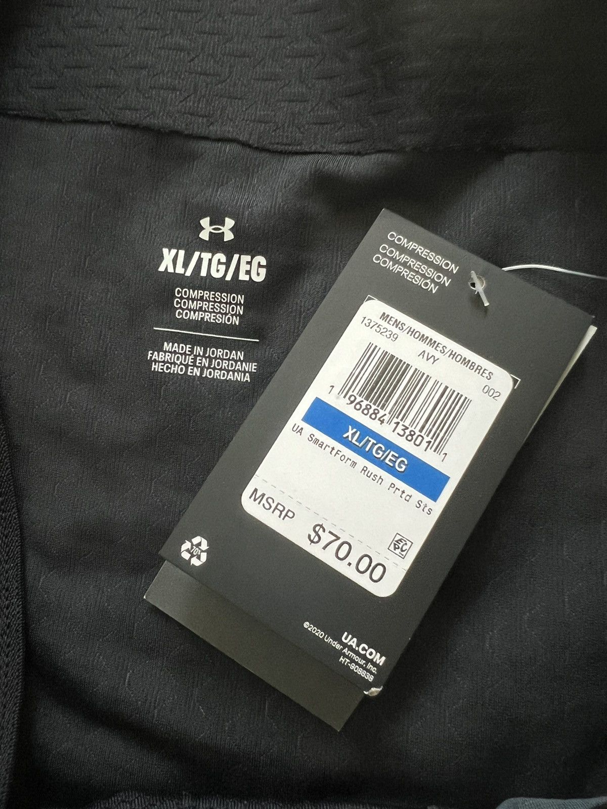 Under Armour Under Armour Rush SmartForm Printed Compression Shorts Size US 34 / EU 50 - 7 Thumbnail